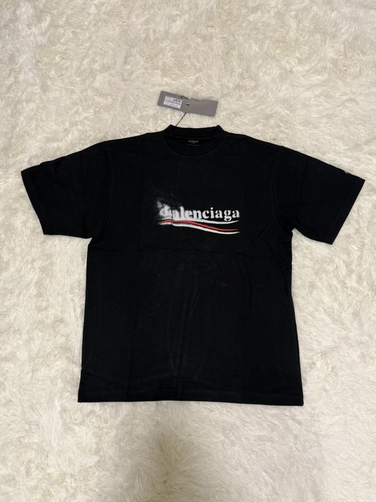Balenciaga BALENCIAGA Political Stencil T Shirt Black White Size US S / EU 44-46 / 1 - 2 Thumbnail