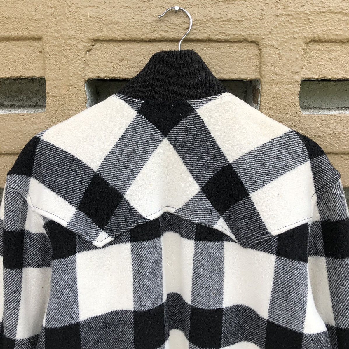 Woolrich Woolen Mills Vintage Woolrich Checkered Wool Bomber Jacket Size US M / EU 48-50 / 2 - 16 Thumbnail