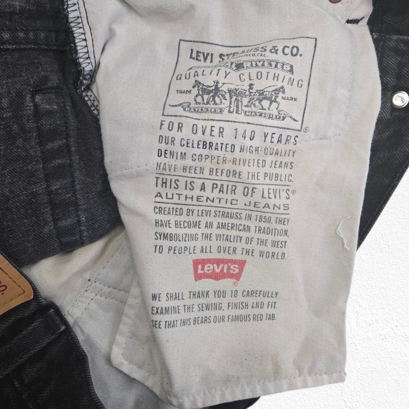 Levi's 1995 Levi's 550 Black USA Jeans Size 36 Size US 36 / EU 52 - 8 Thumbnail
