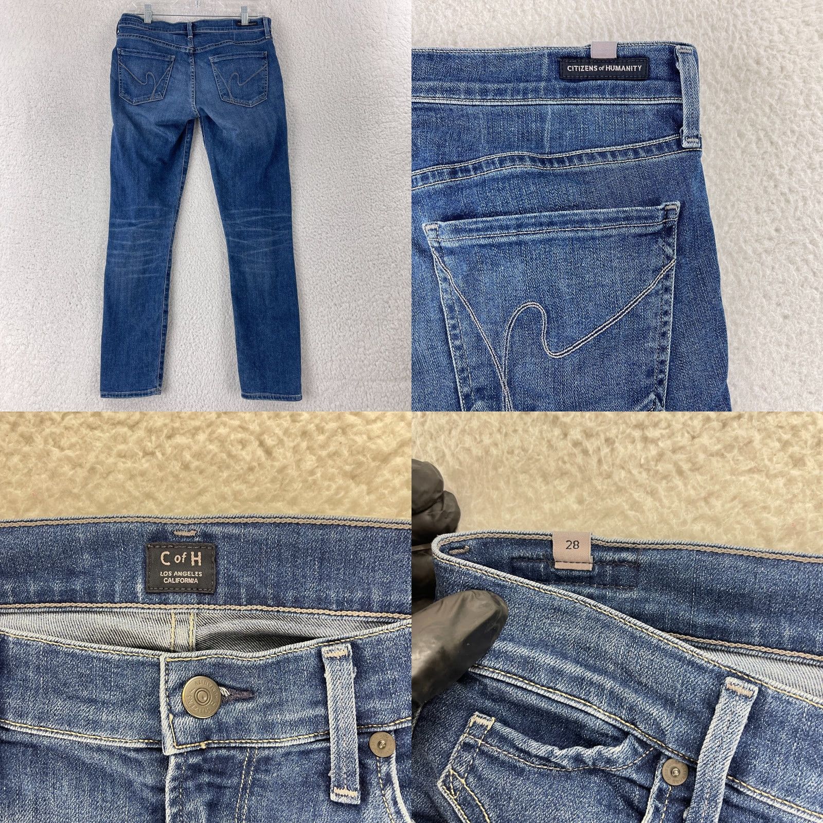 Citizens Of Humanity Citizens of Humanity Avedon Ankle Ultra Skinny Jeans Womens Size 28 Blue Denim Jeans Size 28" / US 6 / IT 42 - 9 Thumbnail