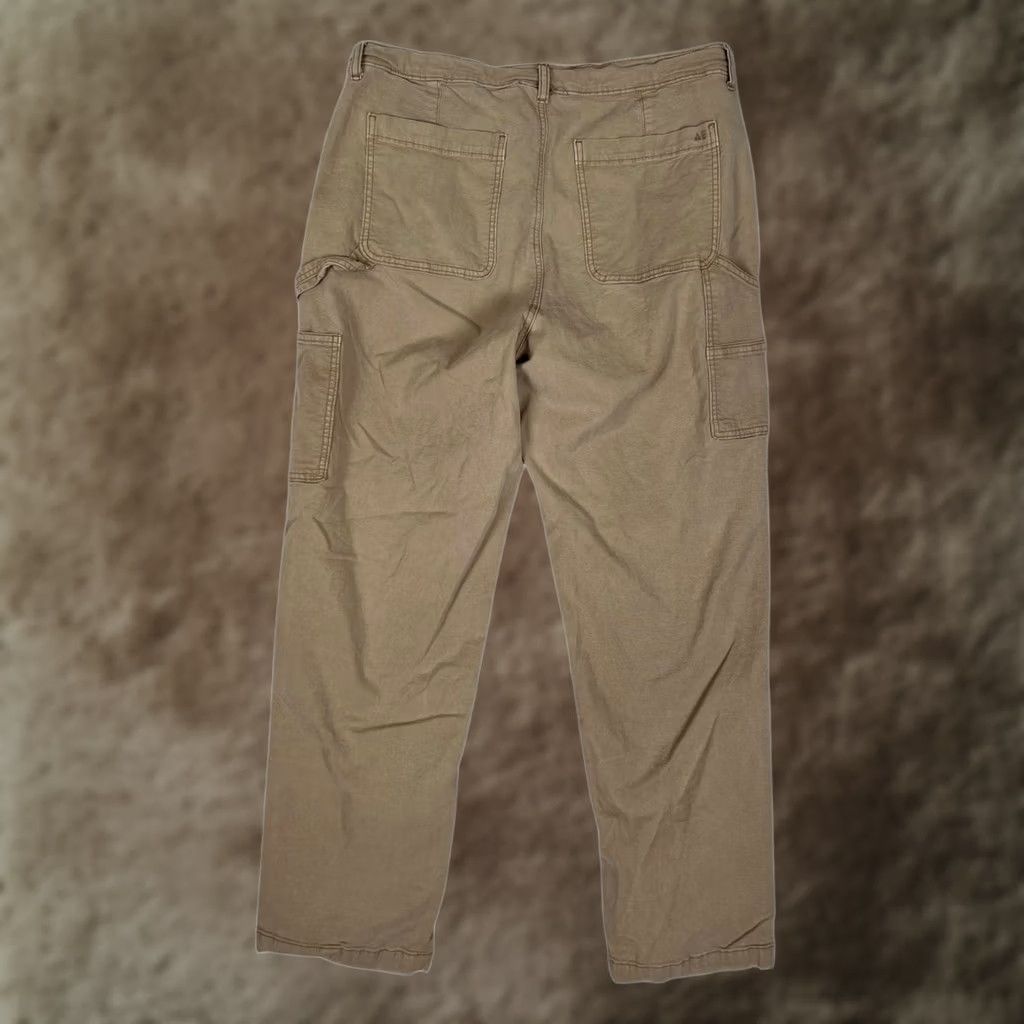 American Eagle Outfitters VINTAGE American Eagle Outfitters Cargo Pants Womens 16 Beige High Rise Stretch Size 38" / US 16 / IT 52 - 1 Thumbnail