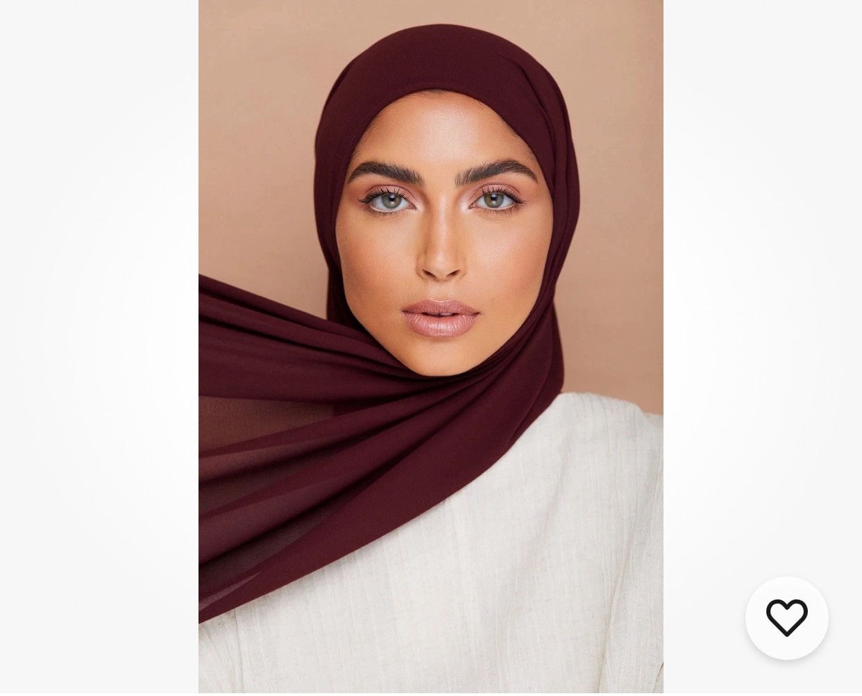 Other VOILE CHIC Chiffon Deep Burgundy Hijab Scarf For Women Size ONE SIZE - 1 Thumbnail