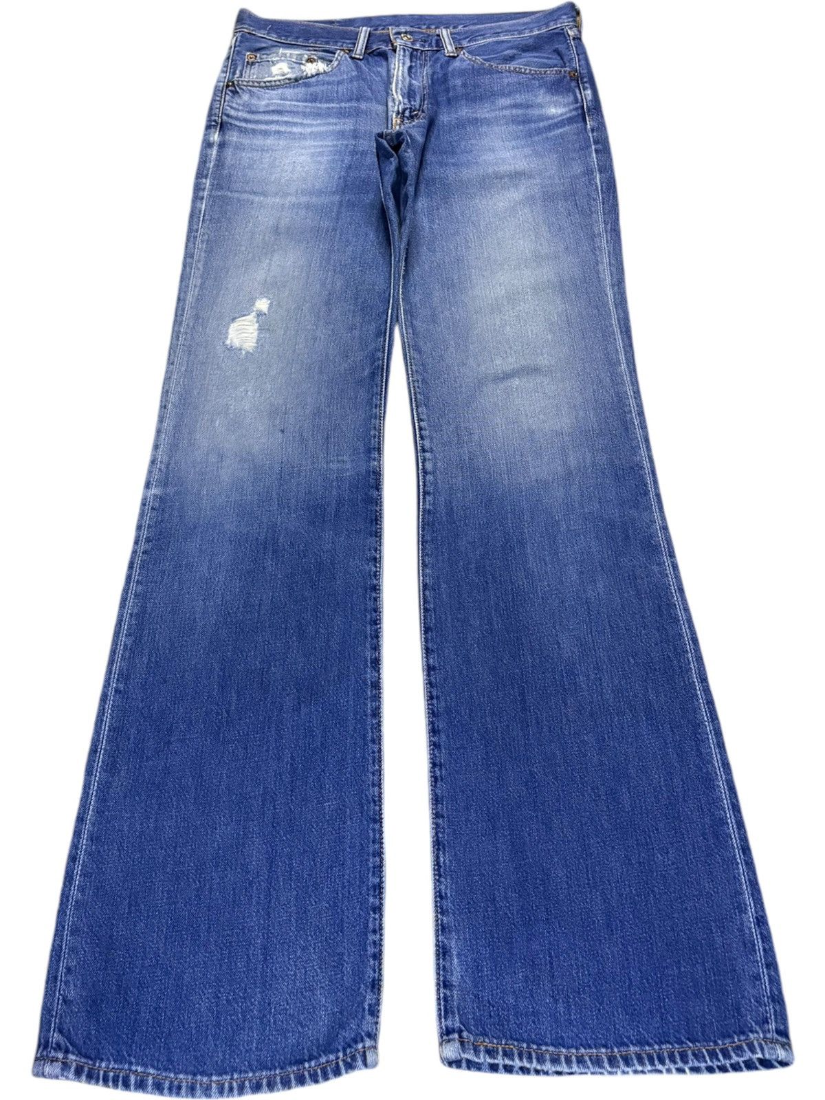 Vintage 90s Levis 517 Distressed Flare Bootcut Jeans