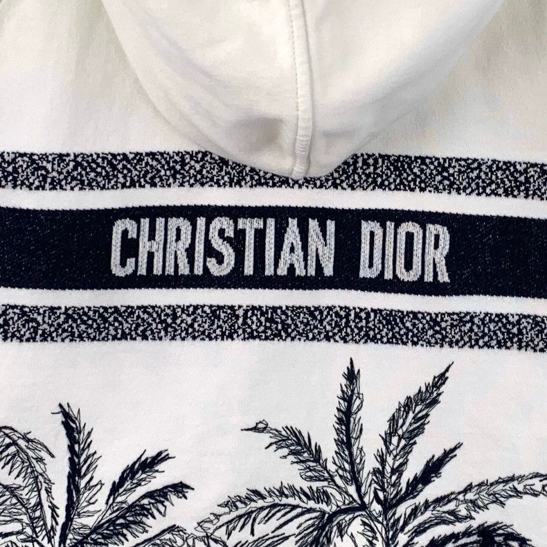 Dior Dior White jungle print cotton hooded drawstring short-sle Size M / US 6-8 / IT 42-44 - 5 Thumbnail