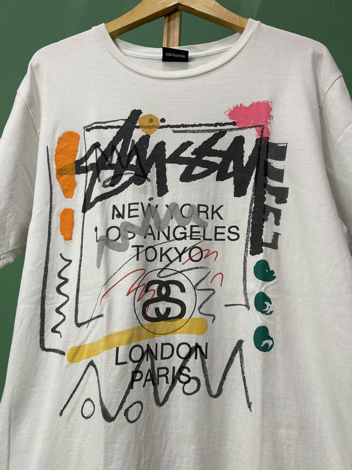 Stussy Stussy x Jean Michel Basquiat Tour Tee Size US M / EU 48-50 / 2 - 3 Thumbnail