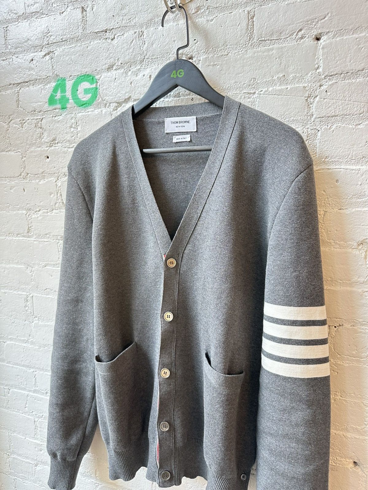Thom Browne THOM BROWNE BUTTON UP SWEATER Size US L / EU 52-54 / 3 - 2 Thumbnail