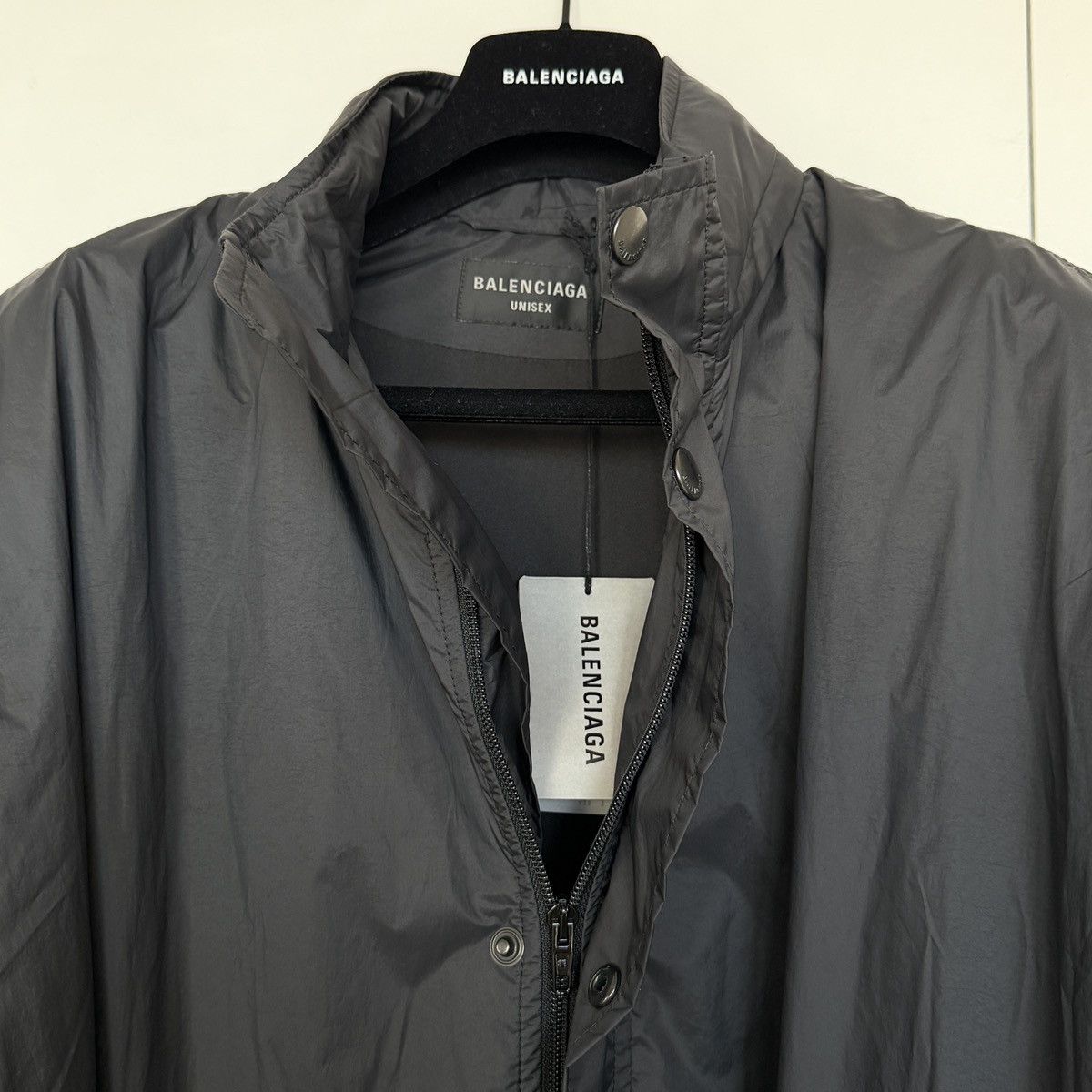Balenciaga Balenciaga Oversized Windbreaker Jacket, Black Nylon, Size S Size US S / EU 44-46 / 1 - 4 Thumbnail