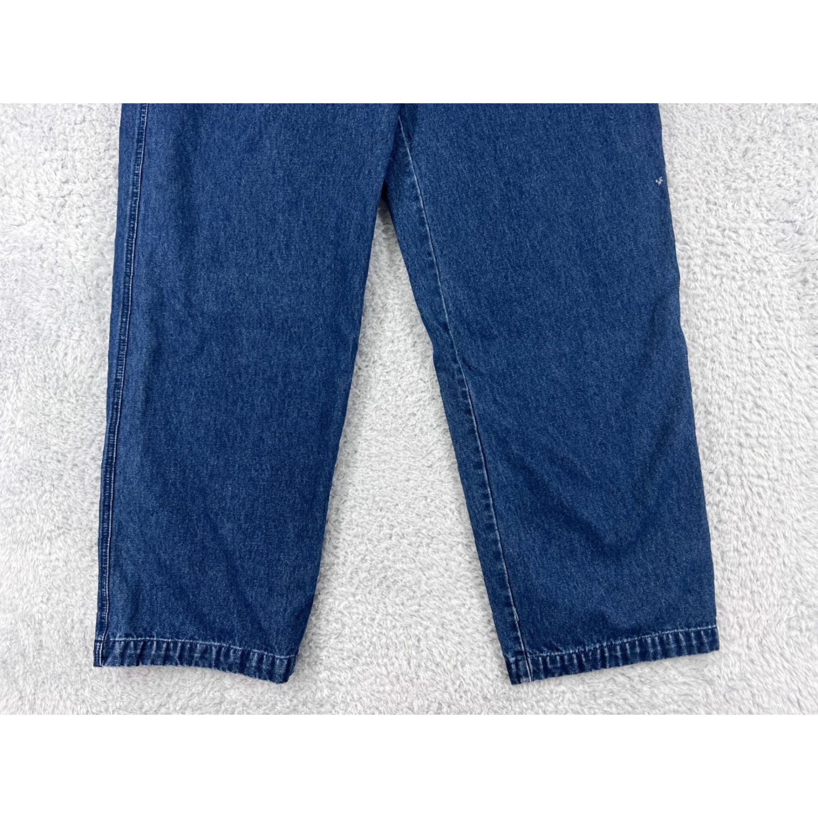 Vintage Chadwicks Jeans Womens 16 Blue Straight Leg Medium Wash Denim 5-Pocket Belt Loops Mid Rise Size 38" / US 16 / IT 52 - 6 Thumbnail