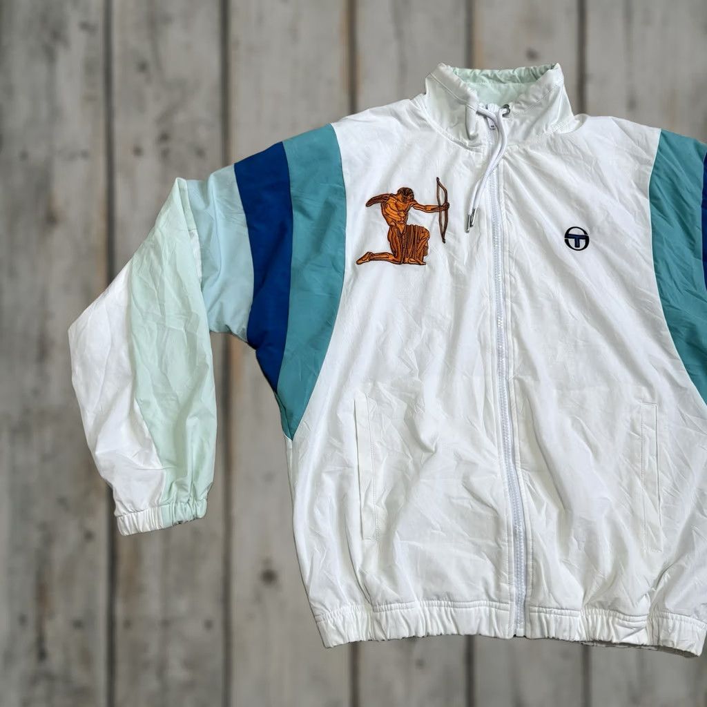 Sergio Tacchini Sergio Tacchini Court Arezzo Track Jacket Sz S Multicolor Men Zip Nylon Mid-Length 60007-052 Size US S / EU 44-46 / 1 - 1 Thumbnail