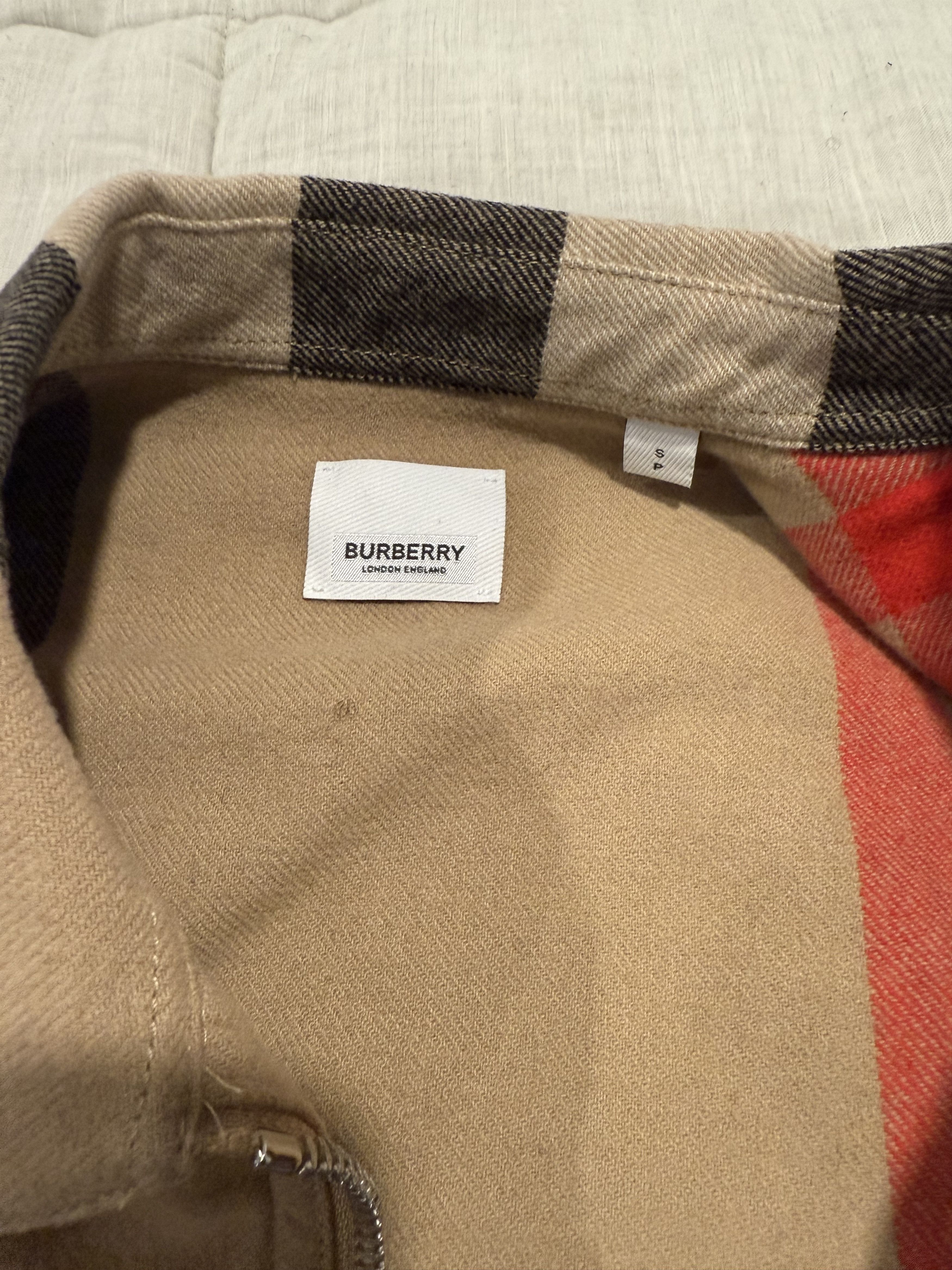 Burberry Panel Check Wool Cotton Shirt Size US S / EU 44-46 / 1 - 8 Thumbnail