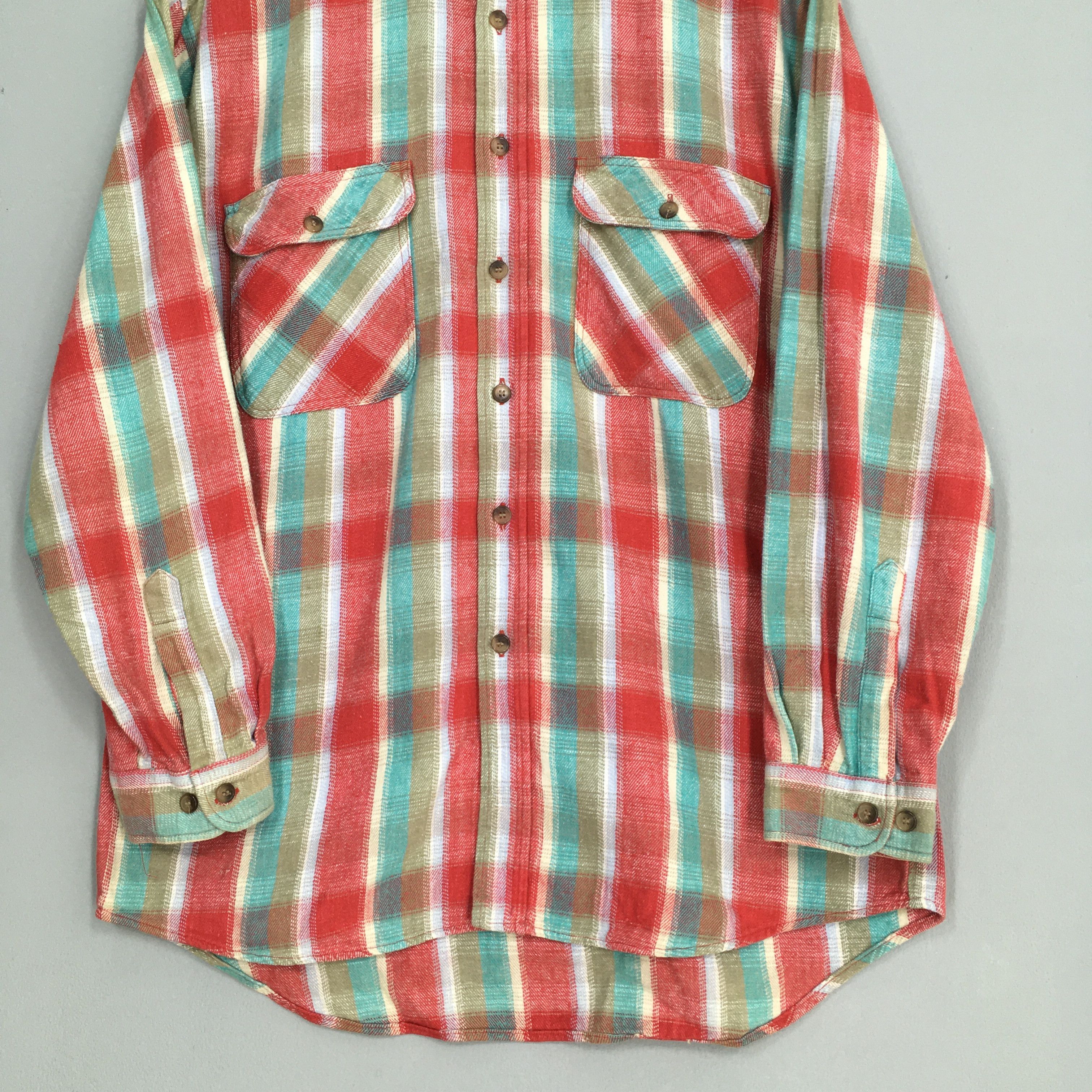 Flannel Vintage Martel Thick Plaid Checkered Flannel Shirt Medium Size US M / EU 48-50 / 2 - 3 Thumbnail