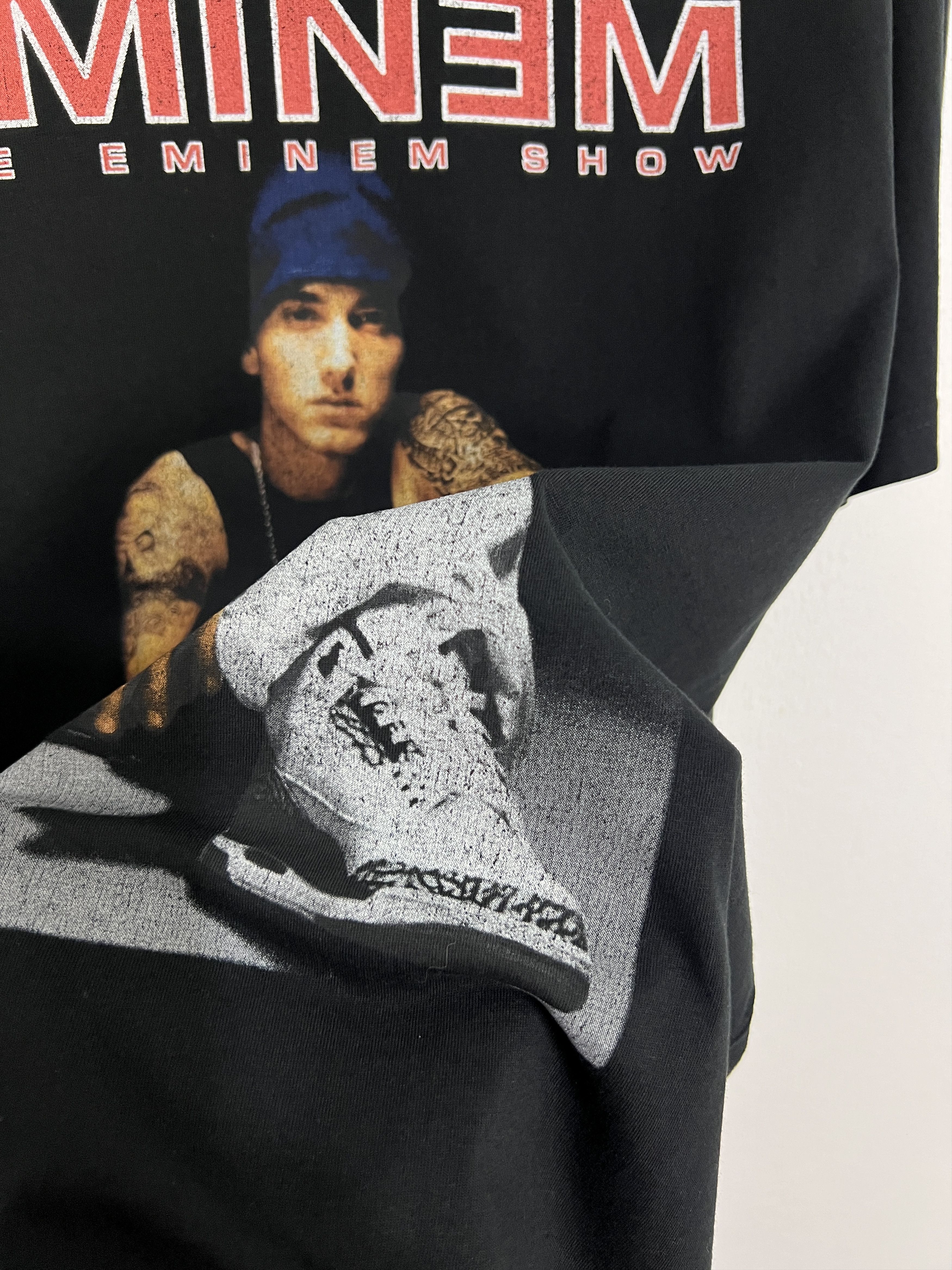 Vintage Eminem Rap Hip Hop Over Print Shirt Big Logo Tee Rare Hype Size US L / EU 52-54 / 3 - 5 Thumbnail