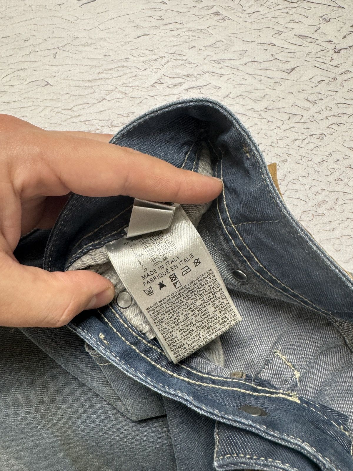 Diesel Black Gold Diesel Black Gold dirty painted style casual denim jeans Size US 36 / EU 52 - 15 Thumbnail