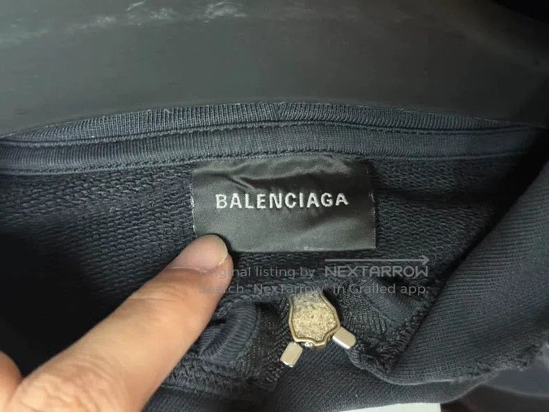 Balenciaga Balenciaga Tape Logo Zip Hoodie Jacket. Size US S / EU 44-46 / 1 - 4 Thumbnail