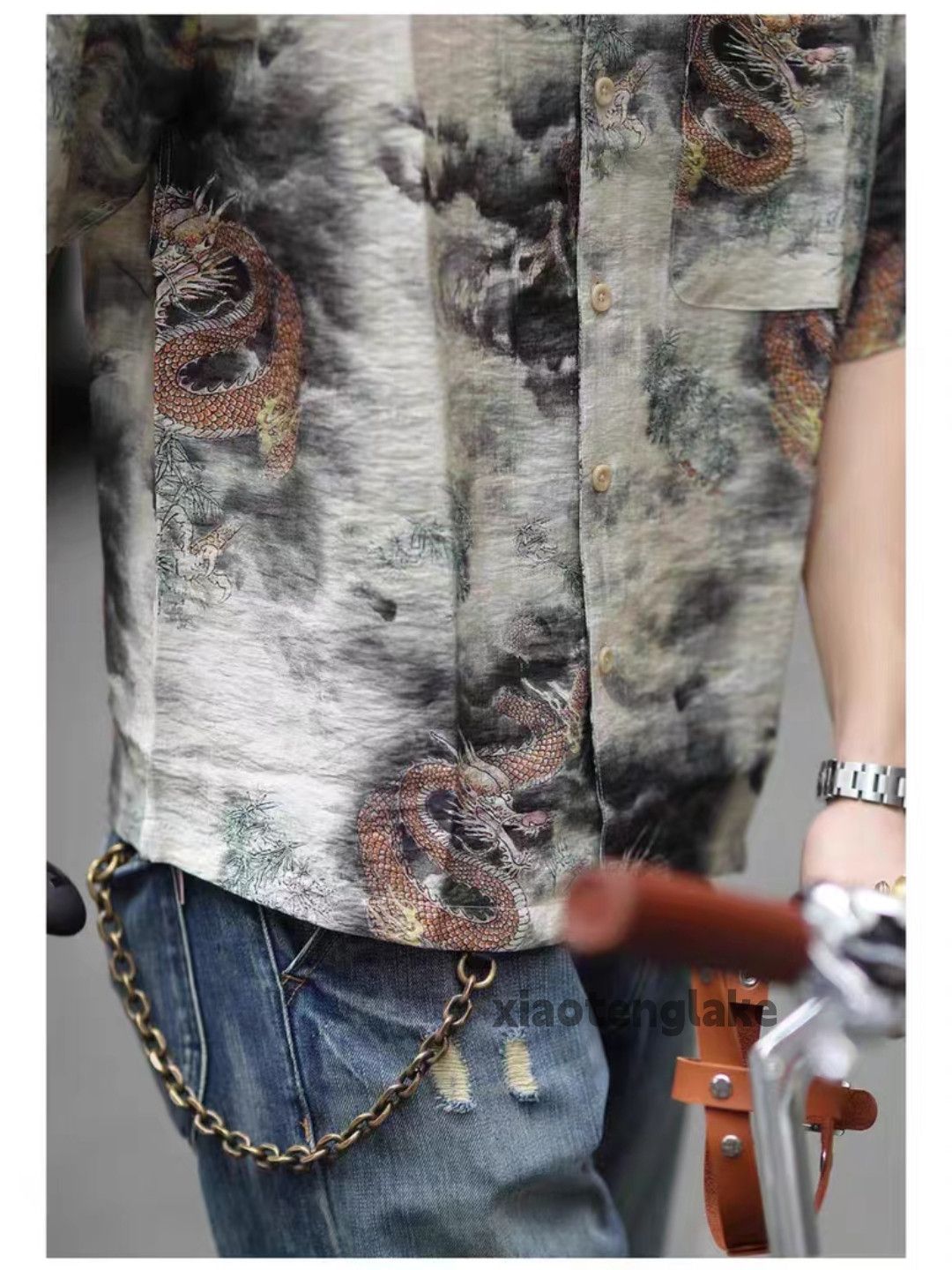 Designer Unisex utility punk yuppie grunge aloha Hawaiian shirt Size US M / EU 48-50 / 2 - 7 Thumbnail