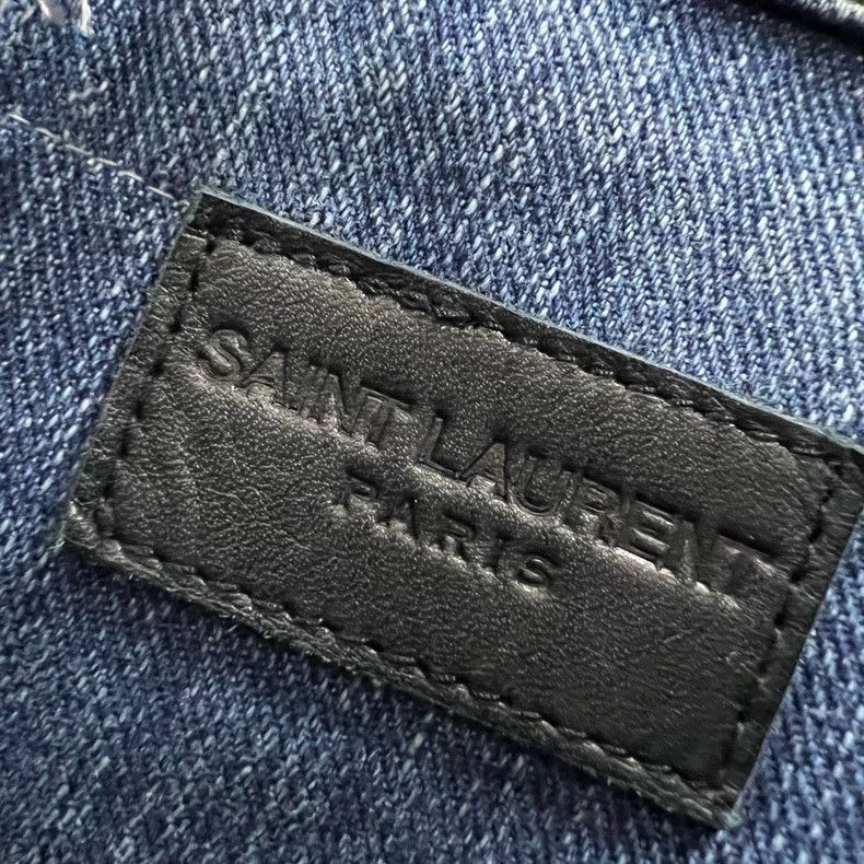 Saint Laurent Paris Saint Laurent Paris Saint Laurent Blue Denim Jacket Size S Size US S / EU 44-46 / 1 - 4 Thumbnail