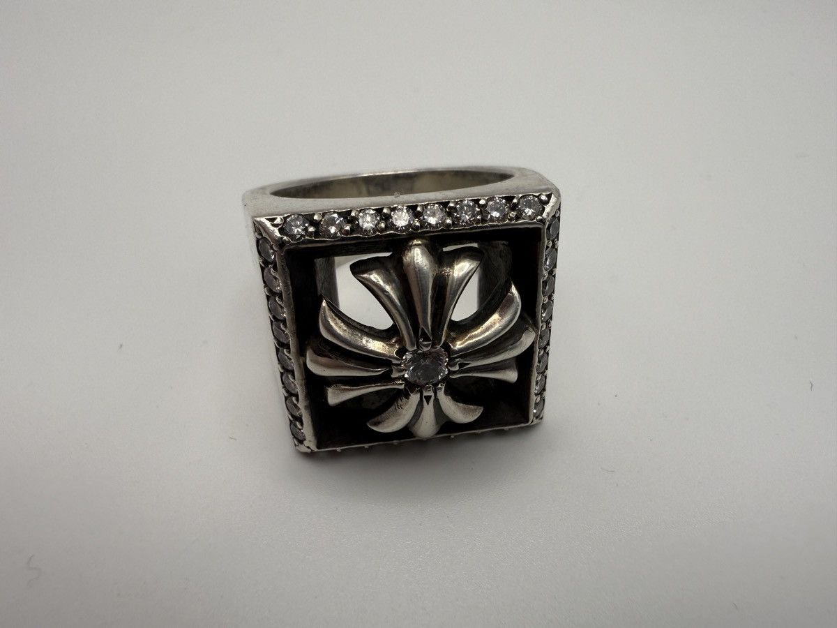 Chrome Hearts Chrome Hearts Diamond CH Plus Signet Ring Size ONE SIZE - 4 Thumbnail