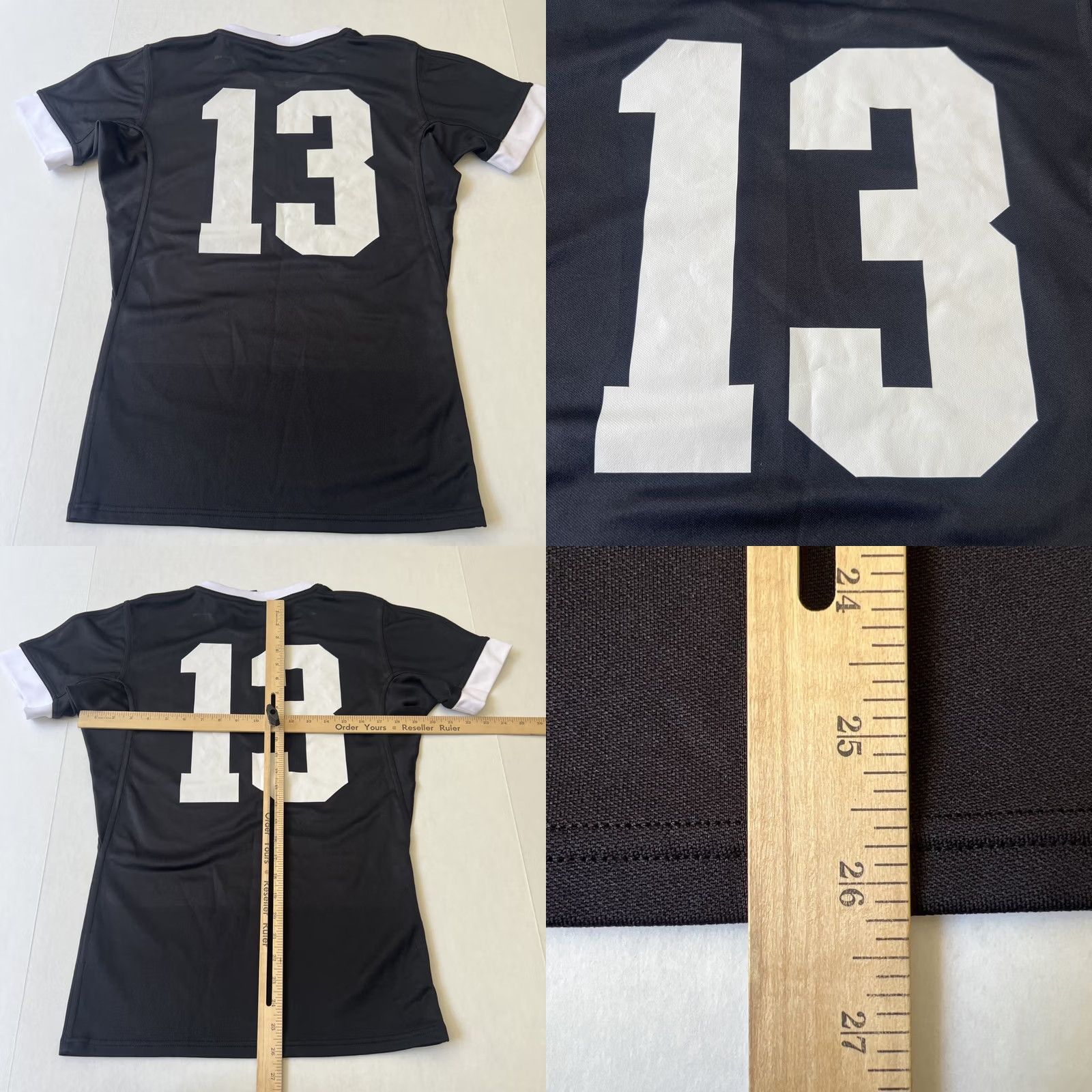 Adidas VINTAGE Adidas Polo Shirt Ladies Black Large Rugby Club Logo Limited Edition Double-Sided Size L / US 10 / IT 46 - 8 Thumbnail