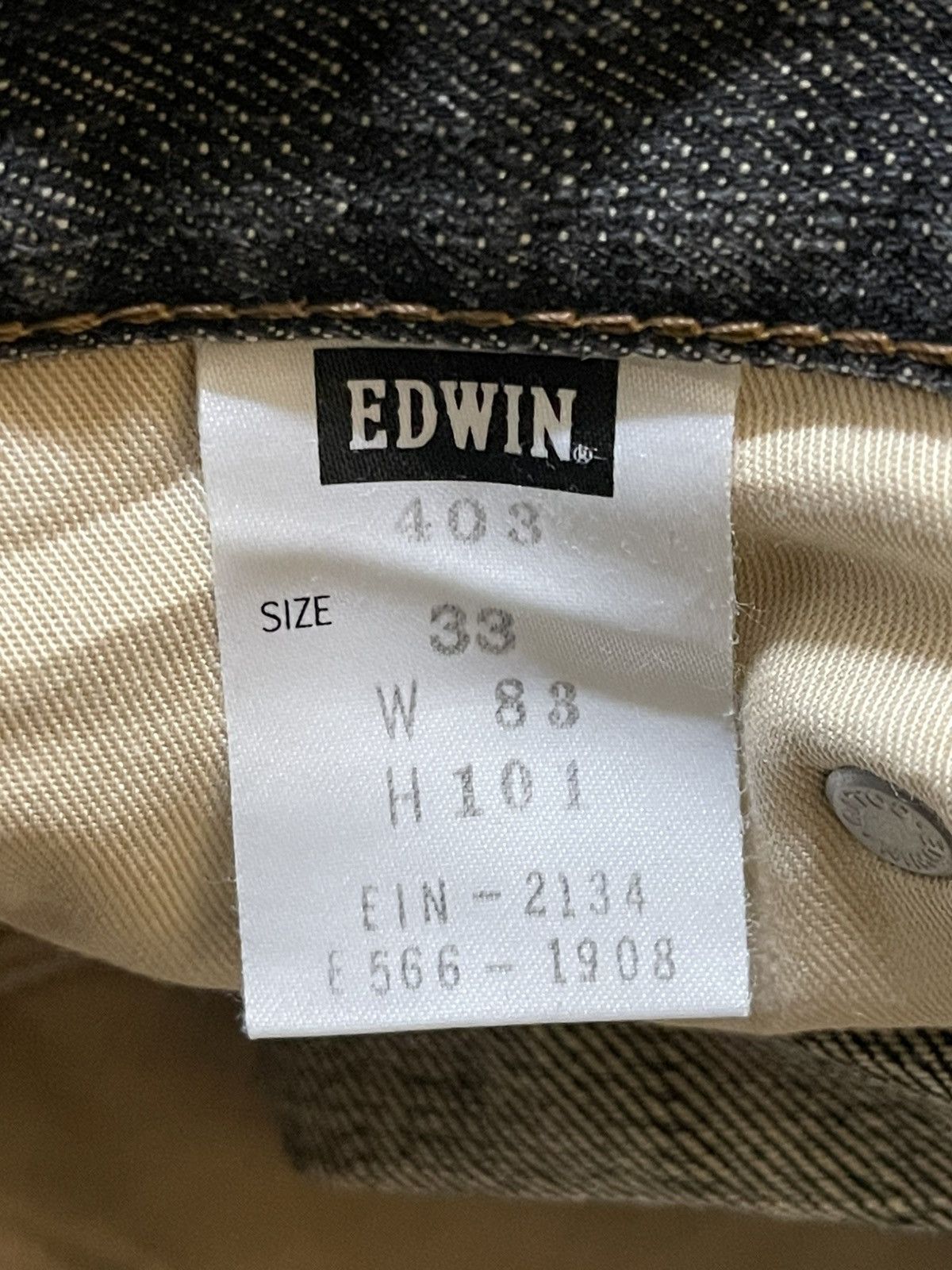 Edwin Vintage Edwin Faded Stone Wash Distress Style Loose Jeans Size US 32 / EU 48 - 10 Thumbnail