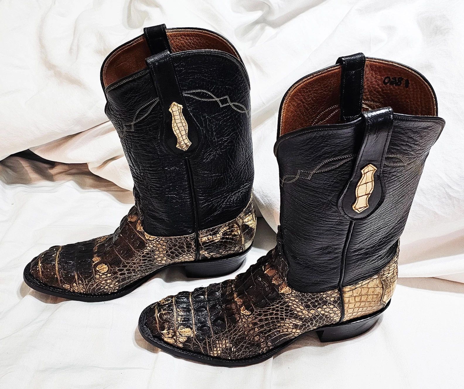 Other Alligator Cowboy Boots Natural Skin Size US 8 / EU 41 - 4 Thumbnail
