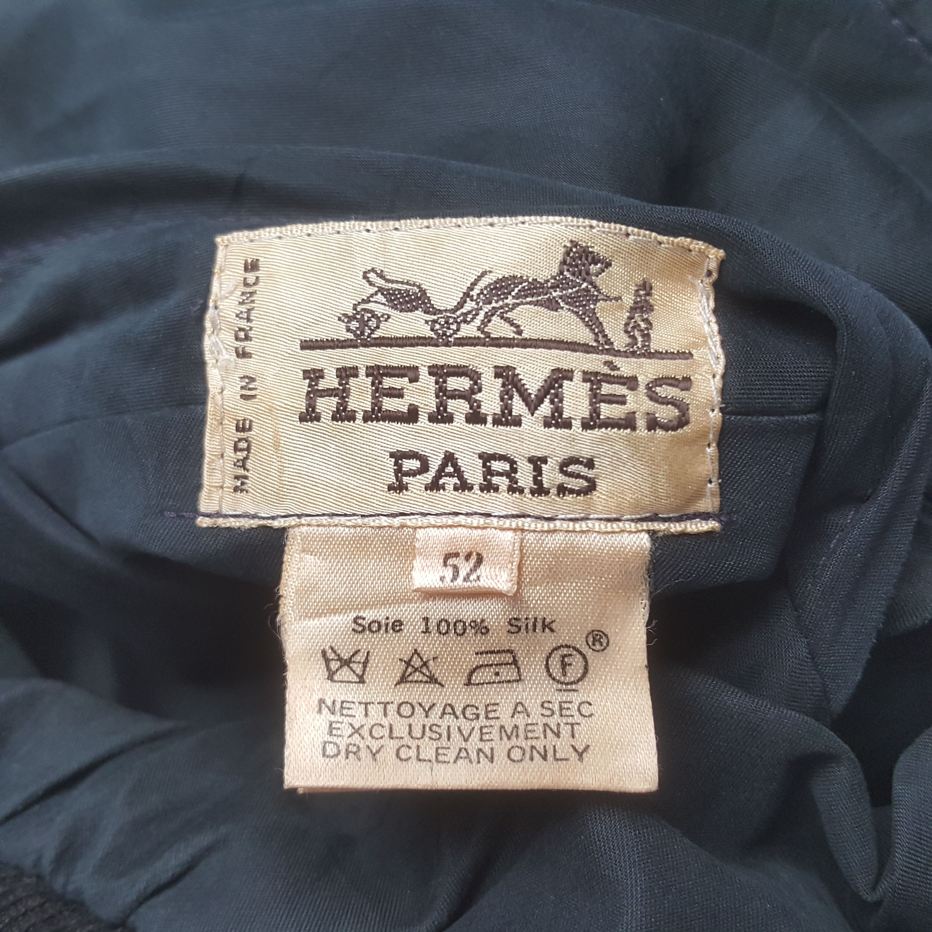 Hermes Vintage Hermes Paris Reversible Silk Aviator Jacket Size US L / EU 52-54 / 3 - 12 Thumbnail
