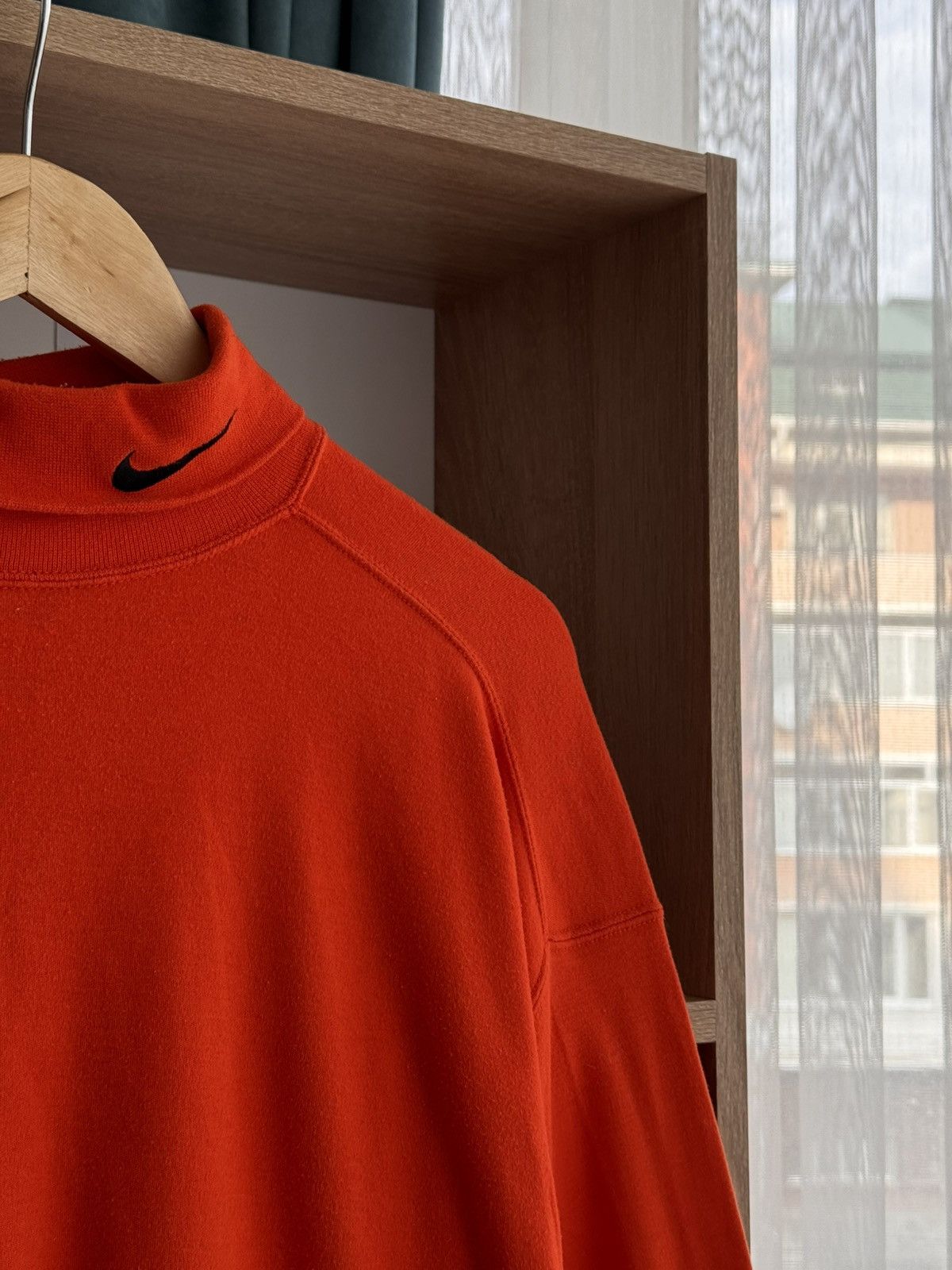 Nike × Vintage Vintage Nike Swoosh Orange Japanese Turtleneck Size US XL / EU 56 / 4 - 3 Thumbnail