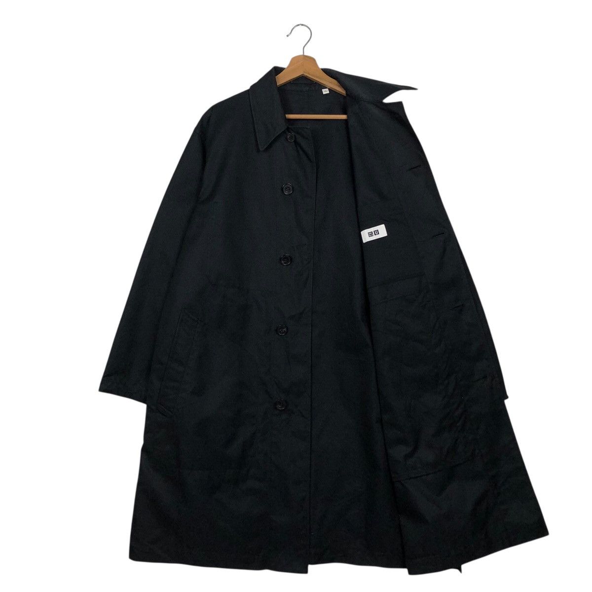 Undercover × Uniqlo 📌Rich Black Vtg Long Jacket Duck Canvas Uniqlo Undercover Size US L / EU 52-54 / 3 - 10 Thumbnail
