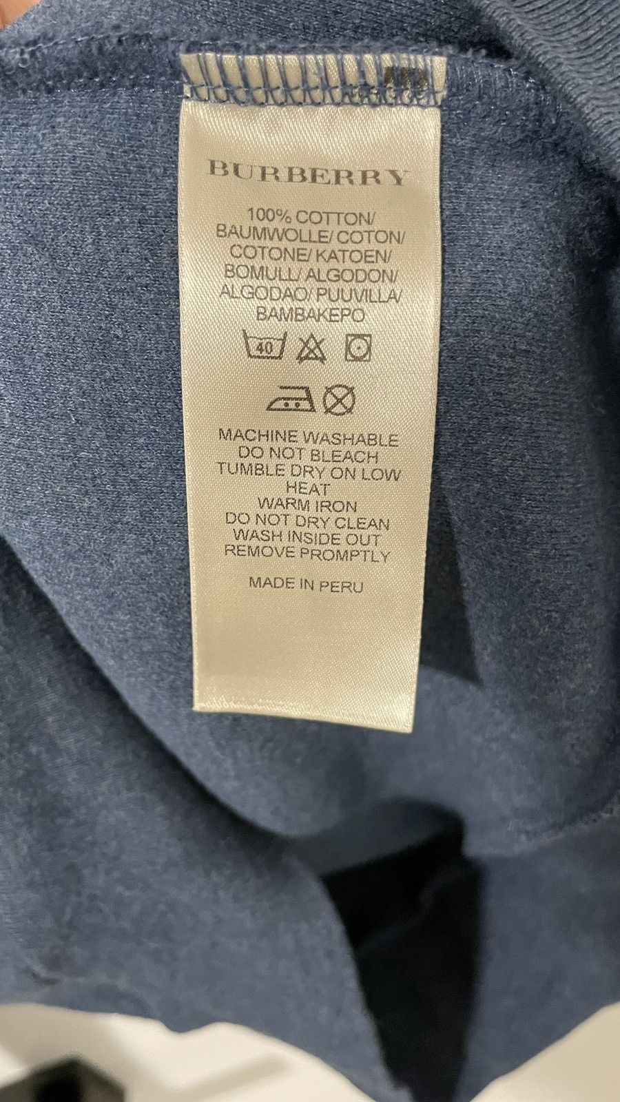 Burberry Quarter Zip Button Up in Marine Blue Size US S / EU 44-46 / 1 - 6 Thumbnail