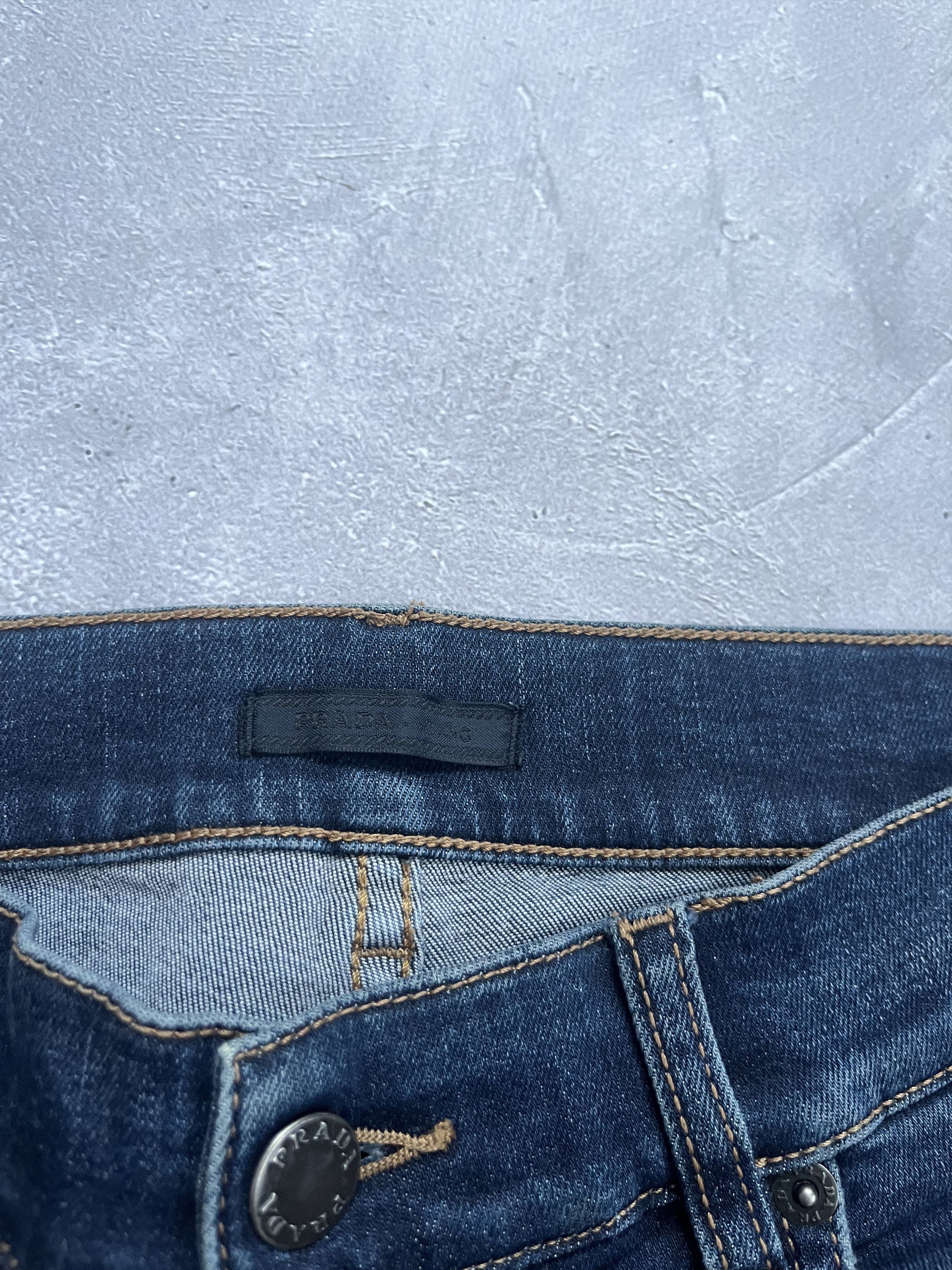 Prada Prada Denim Jeans Women Blue Black Tab Size 29 Size 29" - 10 Thumbnail