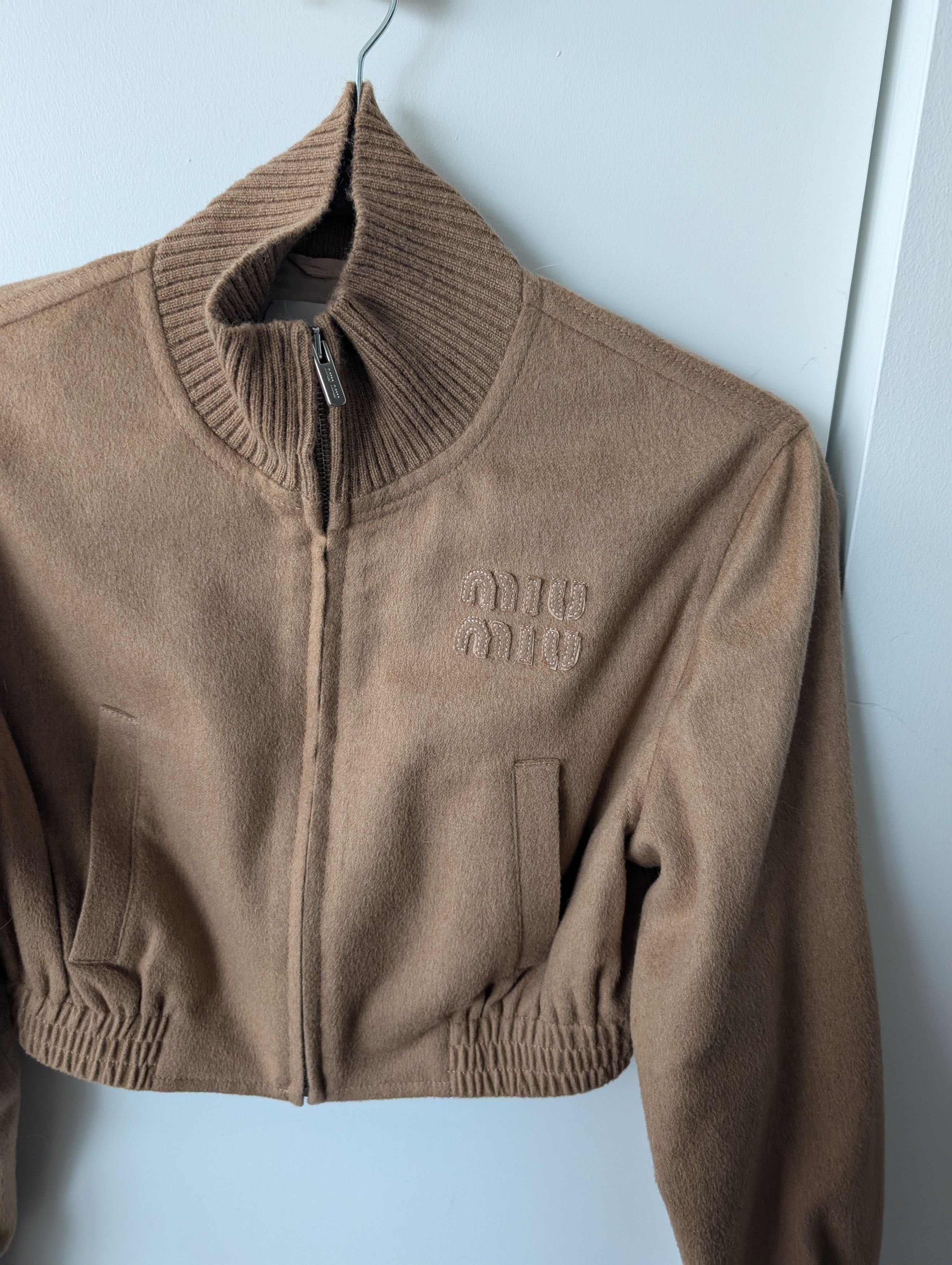 Miu Miu Miu Miu Suede Cropped Jacket Size XS / US 0-2 / IT 36-38 - 3 Thumbnail