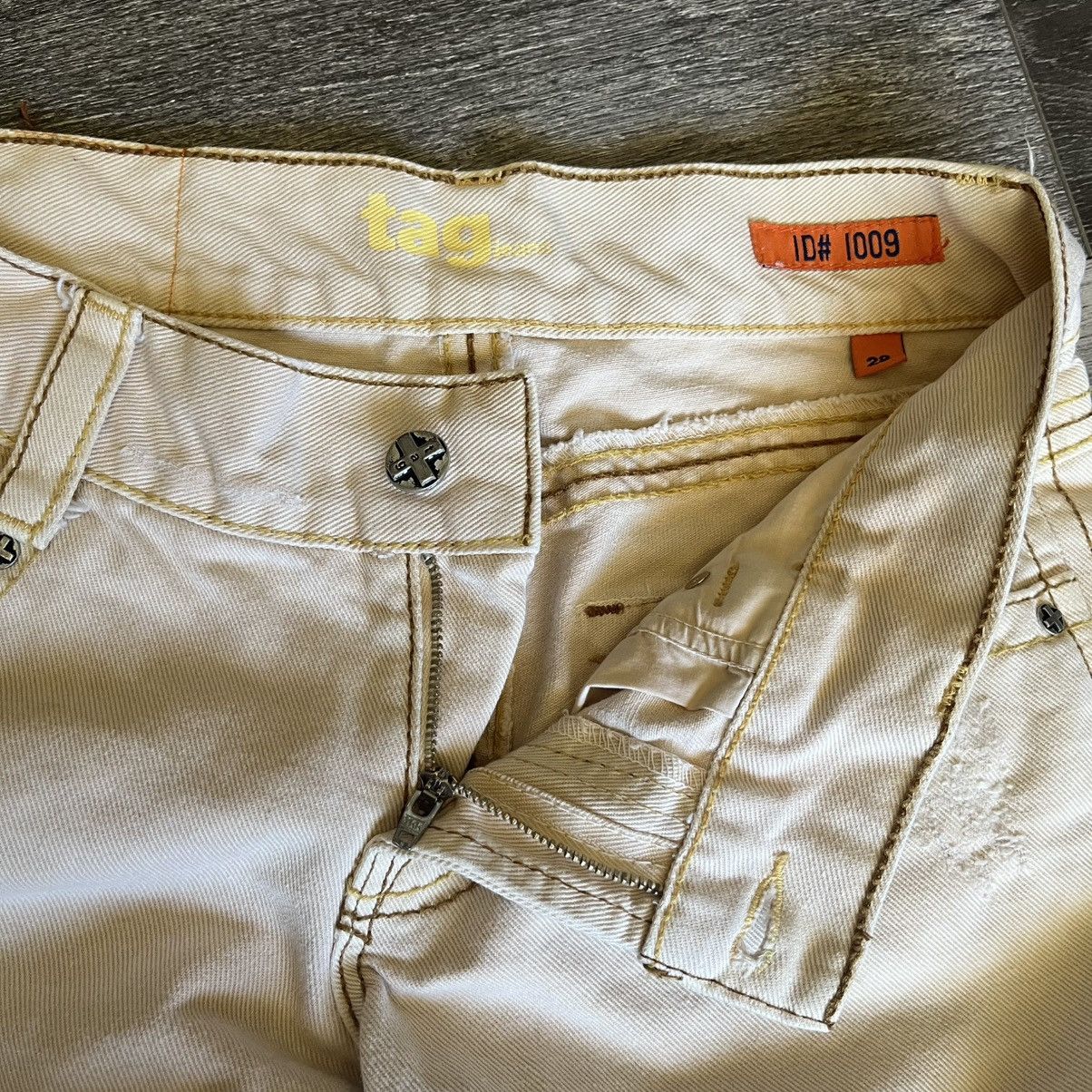 Vintage Vintage Y2K 2000s Tag + Brand Flare Denim Jeans Low Rise 28 Size 28" / US 6 / IT 42 - 9 Thumbnail