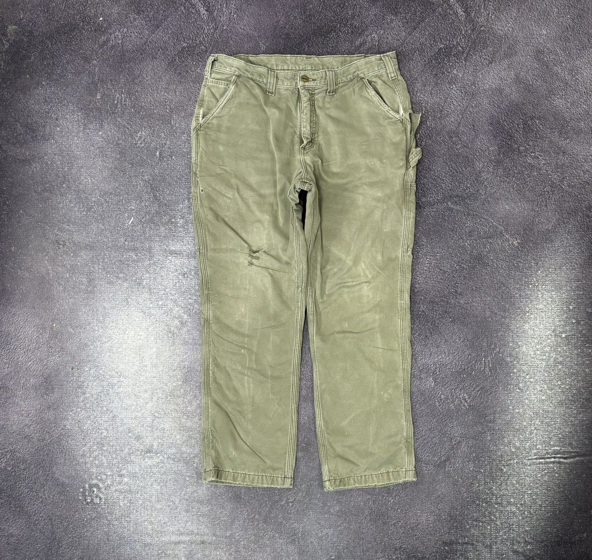 Carhartt Vintage 90s Carhartt USA Work American Hype Pants Jeans Size US 32 / EU 48 - 2 Thumbnail