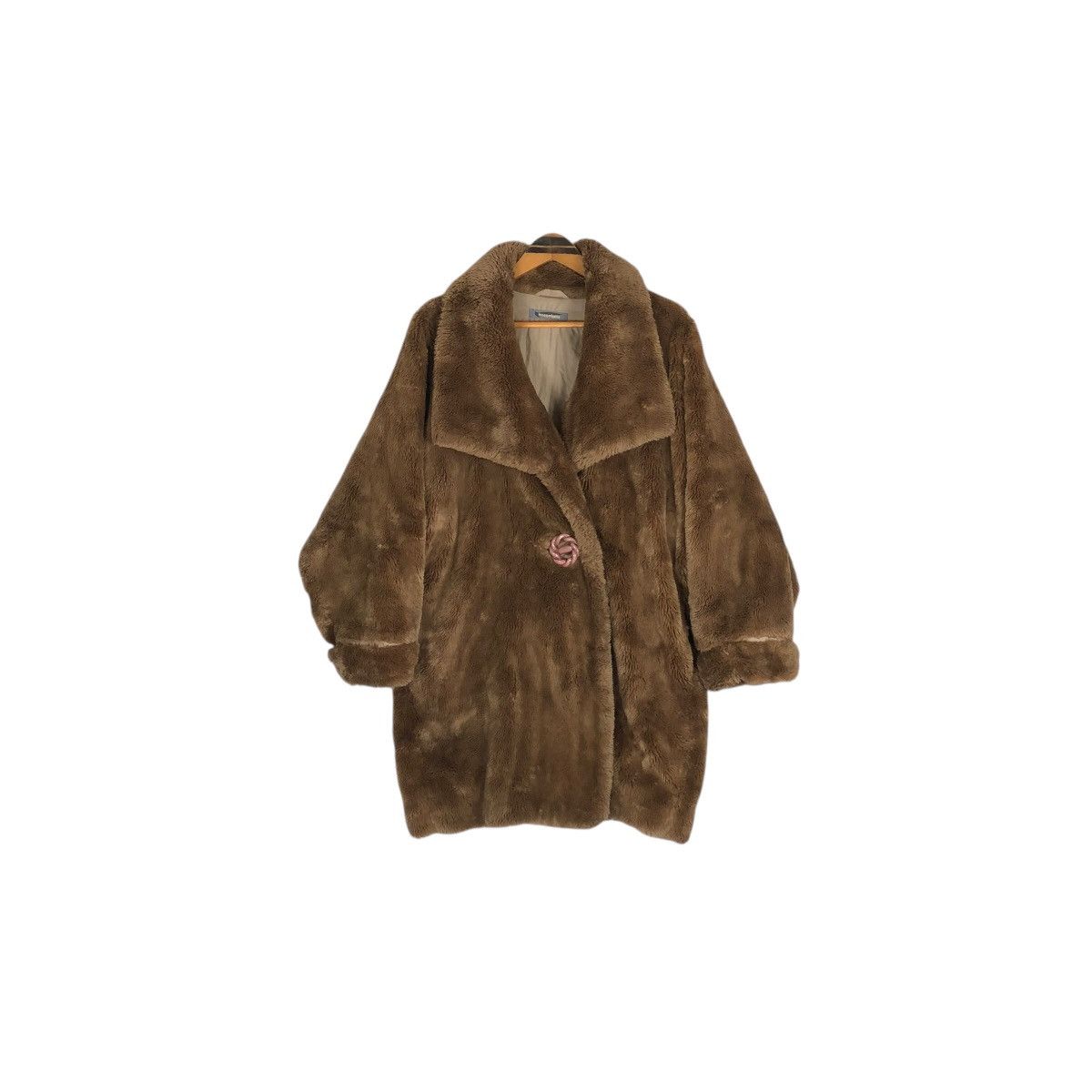 Issey Miyake Vintage 80s Issey Miyake Faux Fur Coat Size M / US 6-8 / IT 42-44 - 2 Thumbnail