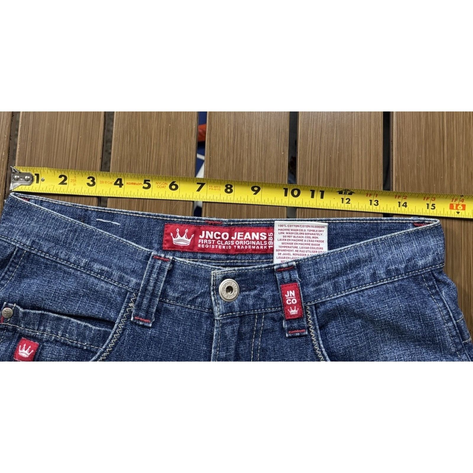 JNCO Vintage JNCO Jeans Jorts Skull Logo, 30 Waist Y2k Skater Size US 30 / EU 46 - 10 Thumbnail