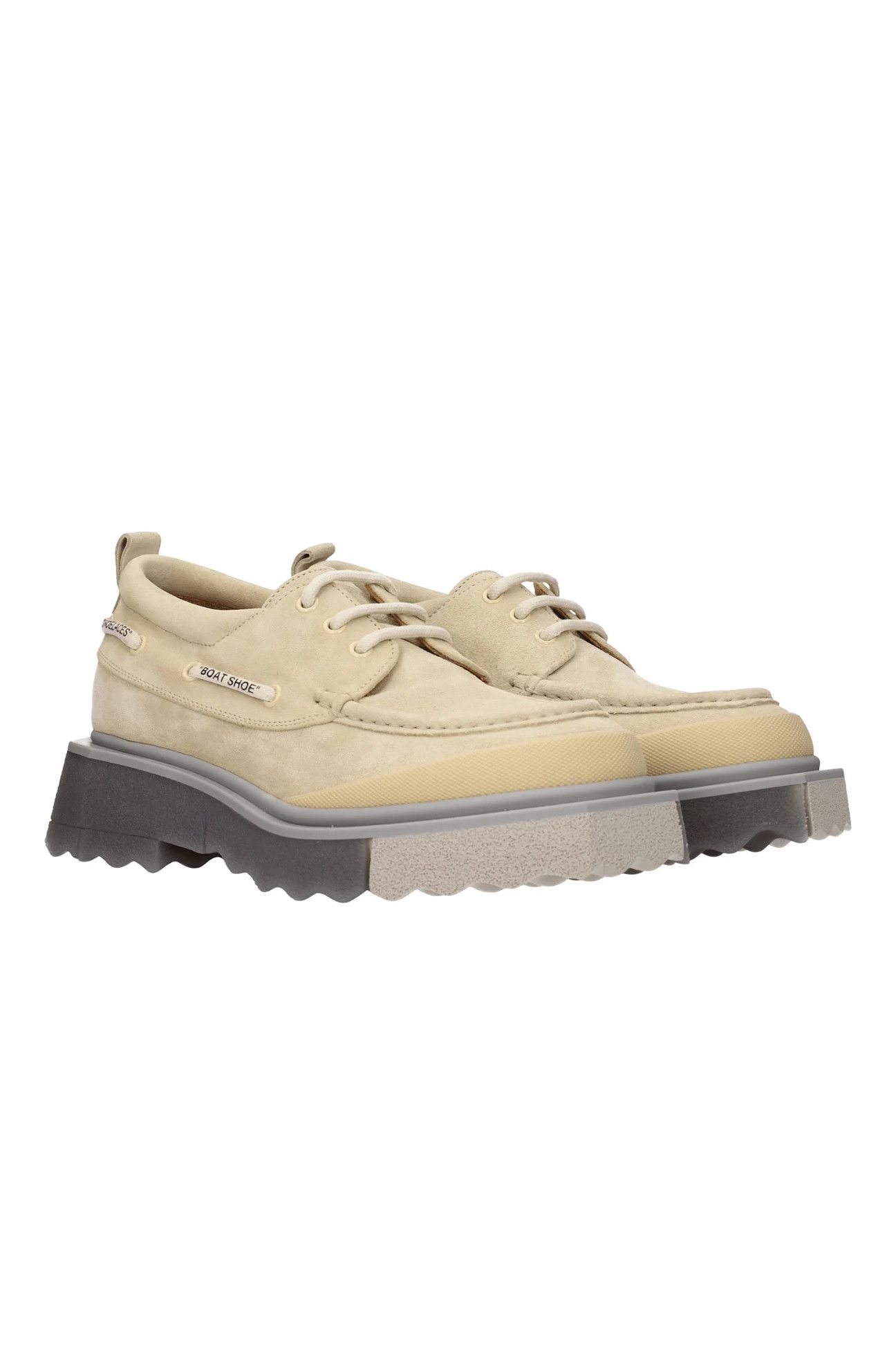 Off-White Off-White Boat Shoe Lace Up and Monkstrap Suede Beige Size US 7 / EU 40 - 2 Thumbnail
