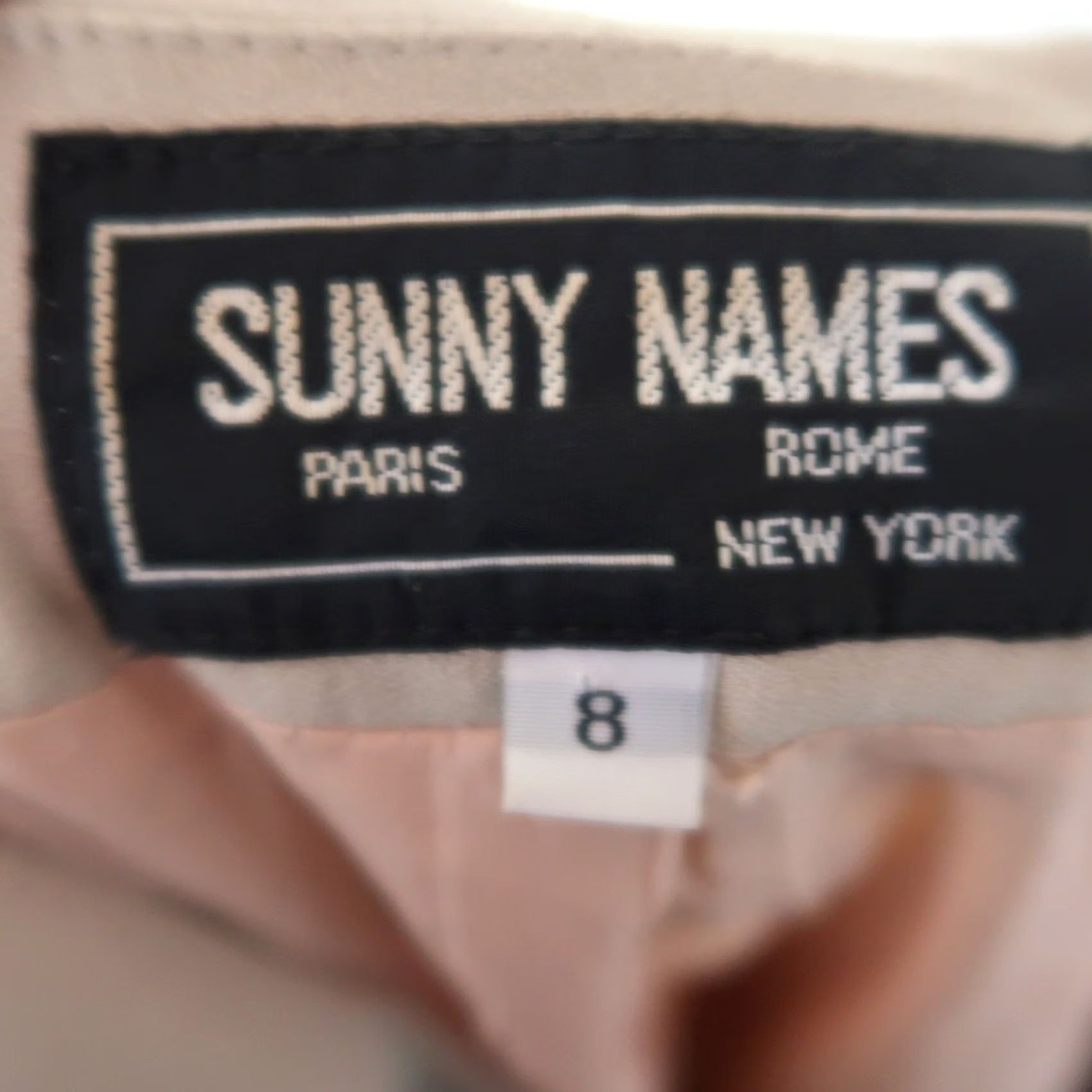 Vintage VINTAGE Sunny Names Blazer Jacket 90s Button Front Khaki Tan Women 8 Regular Long Sleeve Fall Spring Mens Womens Size M / US 6-8 / IT 42-44 - 5 Thumbnail