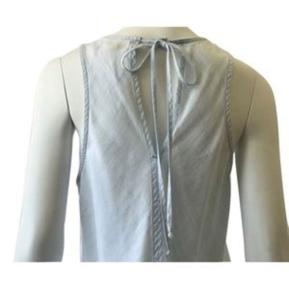 Anthropologie Cloth & Stone Tie Back Sleeveless Top Baby Blue Size S / US 4 / IT 40 - 4 Thumbnail