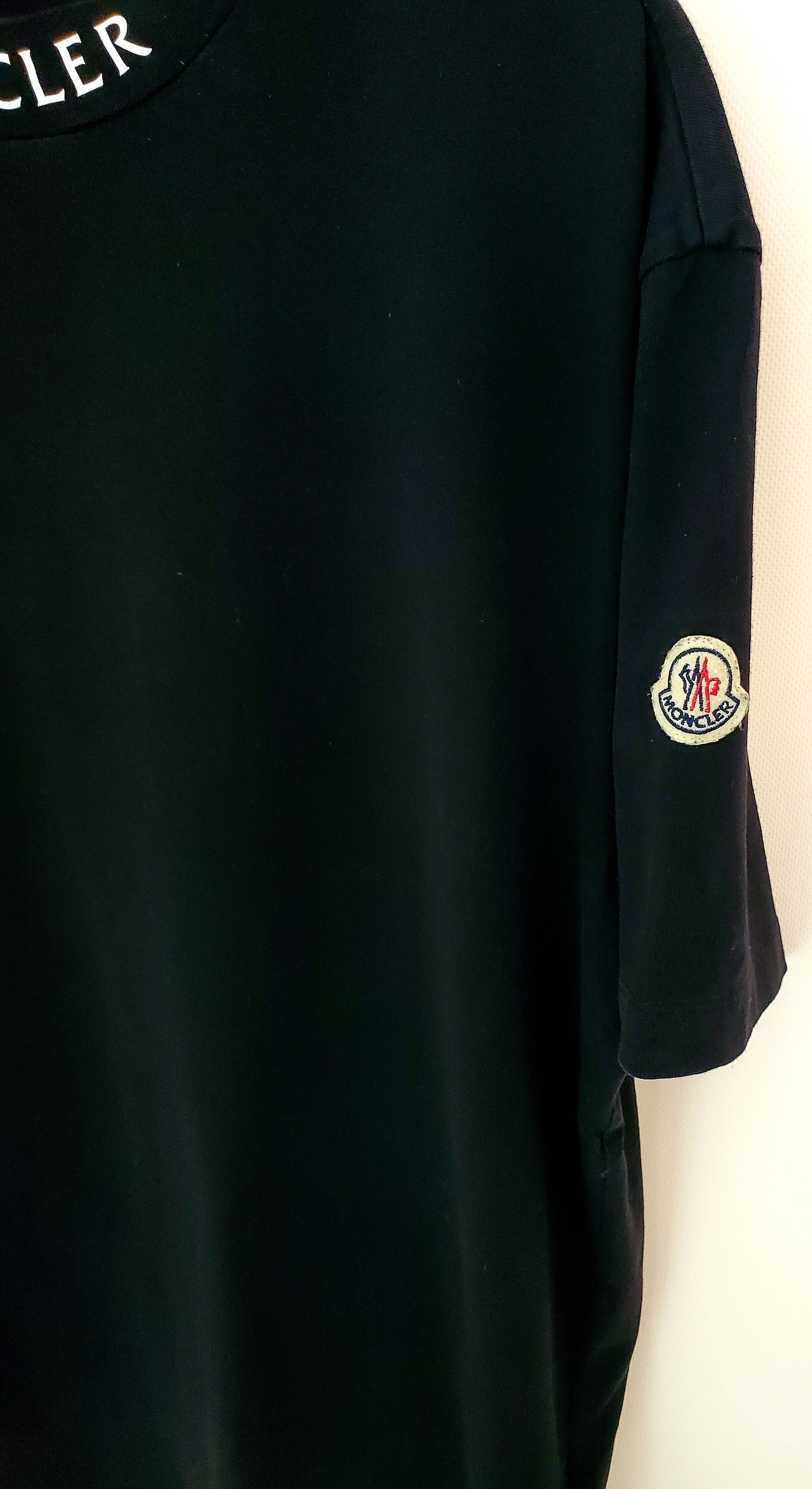 Moncler Moncler Collar Logo T- Shirt Black New condition L Size US L / EU 52-54 / 3 - 5 Thumbnail