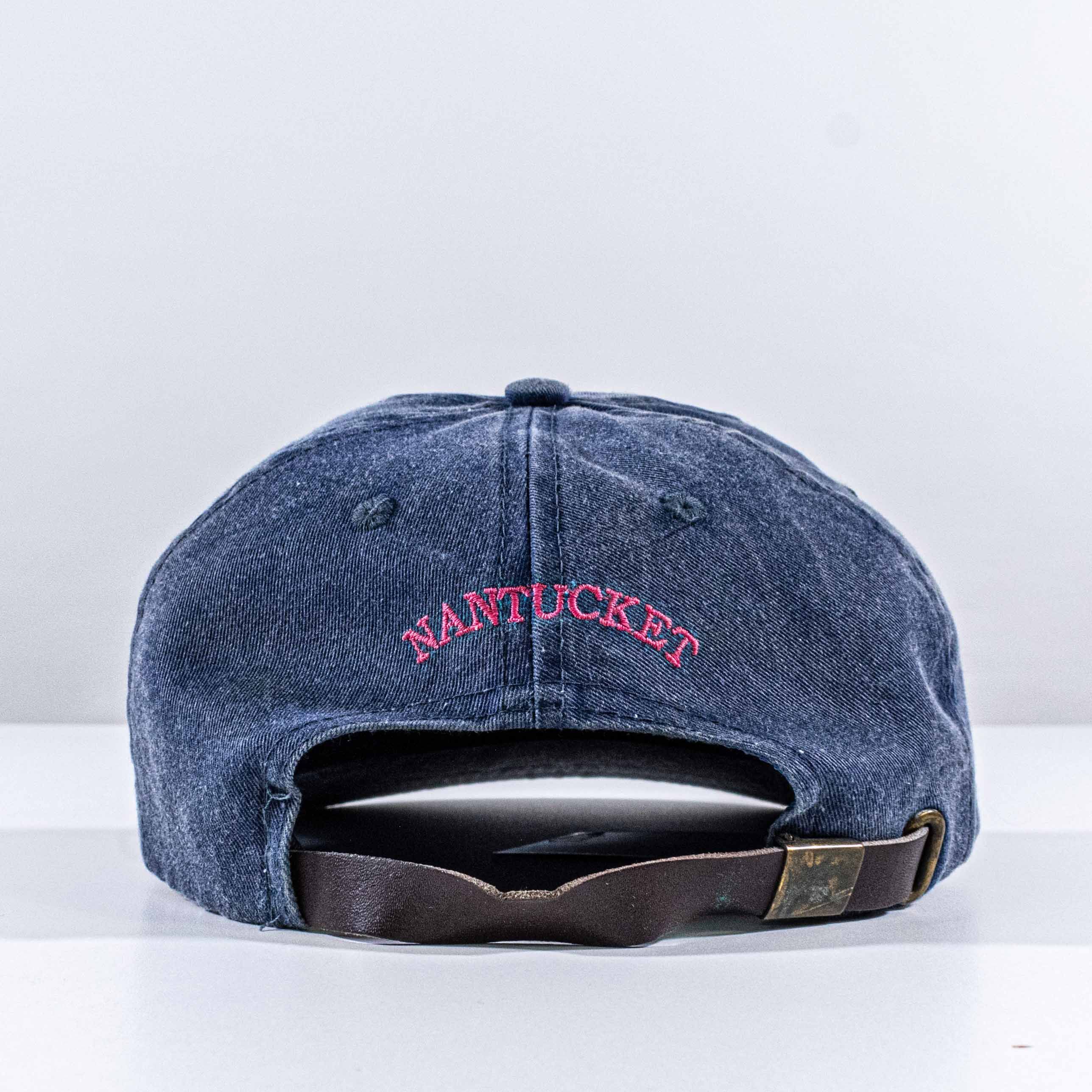 Vintage VTG 90s ACK Nantucket Hat Leather Strap Sun Faded Distressed Size ONE SIZE - 4 Thumbnail