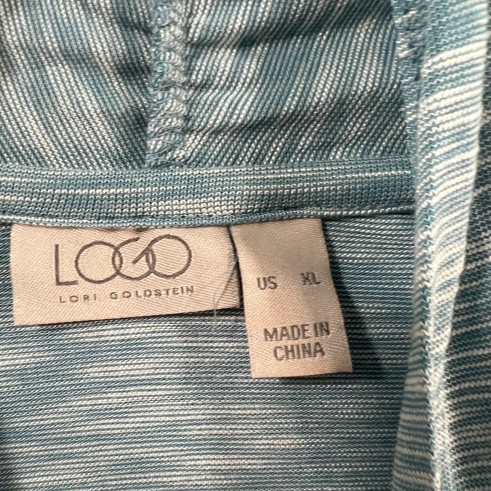 Other LOGO by Lori Goldstein Slub Knit Open Front Cardigan Size XL / US 12-14 / IT 48-50 - 4 Thumbnail