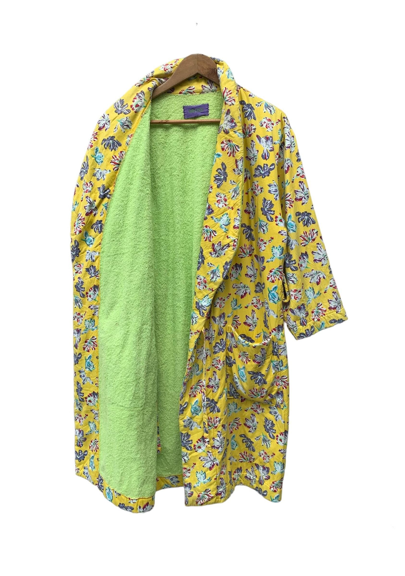 Kenzo Archival Kenzo Flower All Over Print Cotton Robe Kimono Size US L / EU 52-54 / 3 - 4 Thumbnail