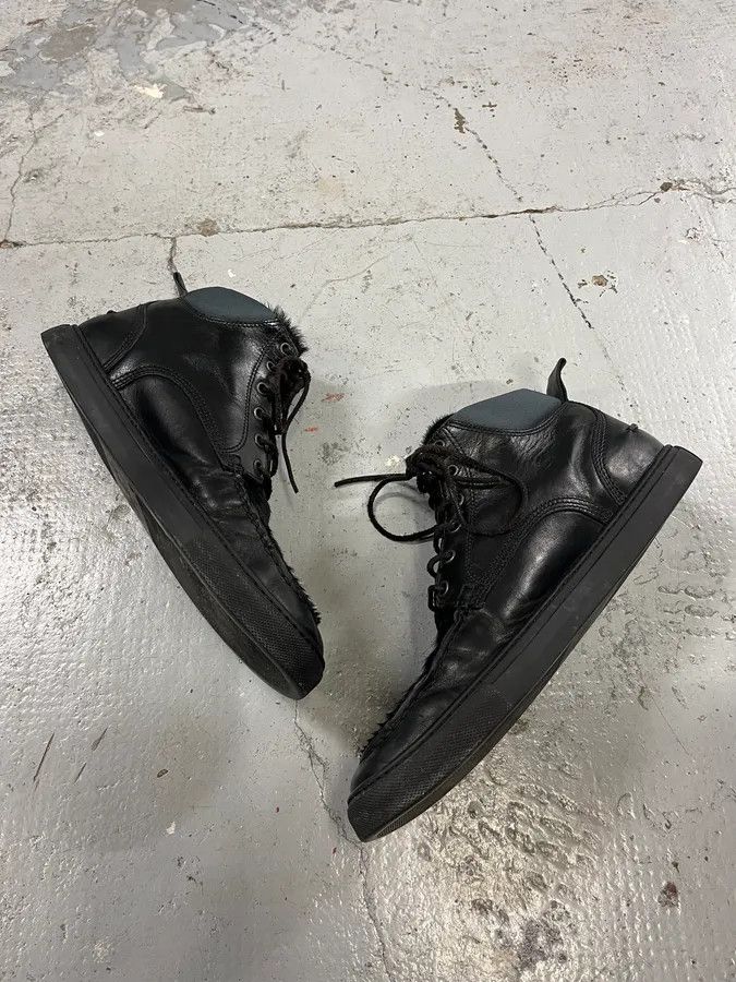 Dsquared2 Dsquared2 Black Fur Leather Shoes Size US 9 / EU 42 - 2 Thumbnail