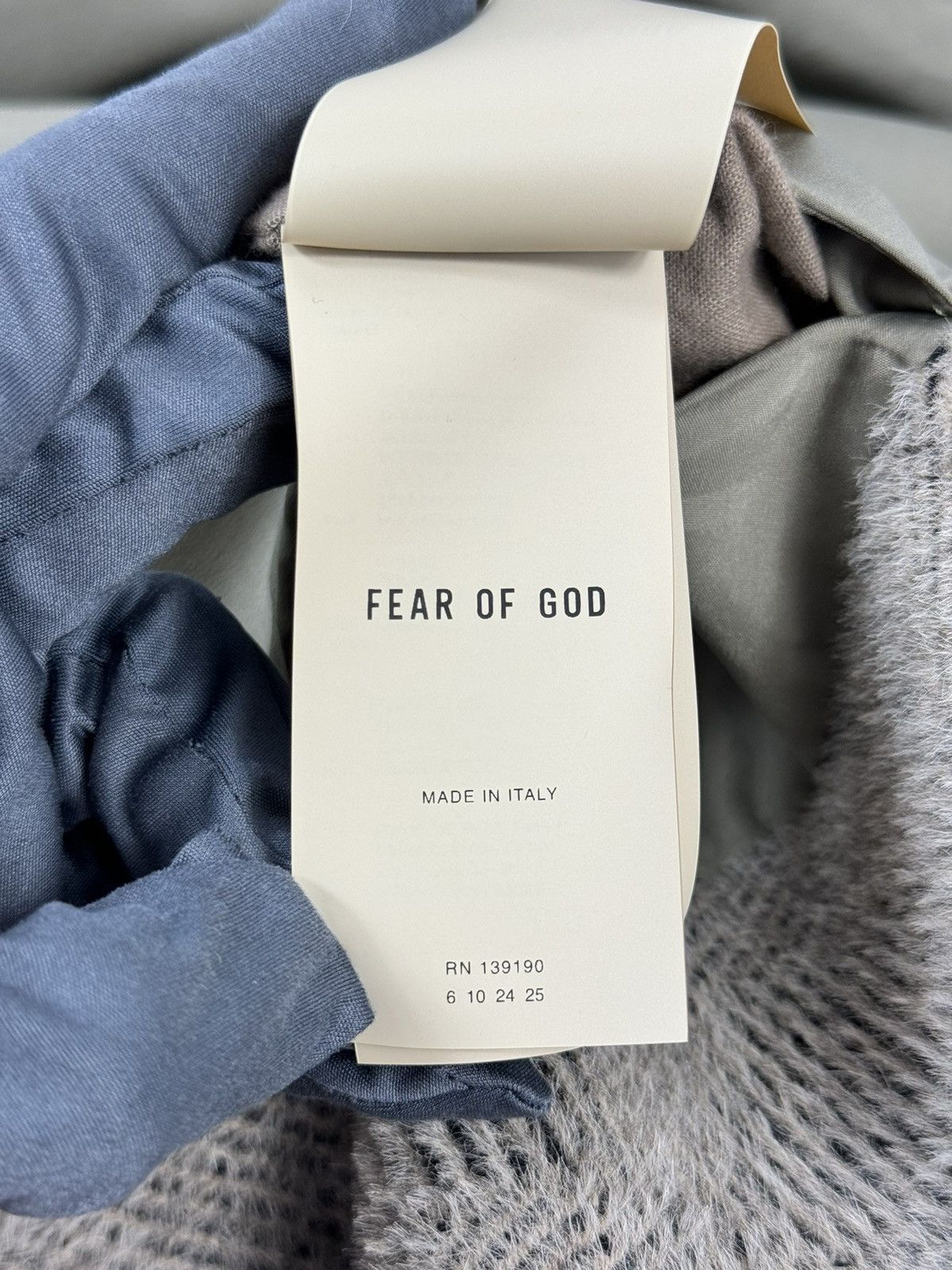 Fear of God OVERSIZED DOUBLE BREASTED HERRINGBONE LAMA WOOL BLEND COAT Size US XL / EU 56 / 4 - 15 Thumbnail