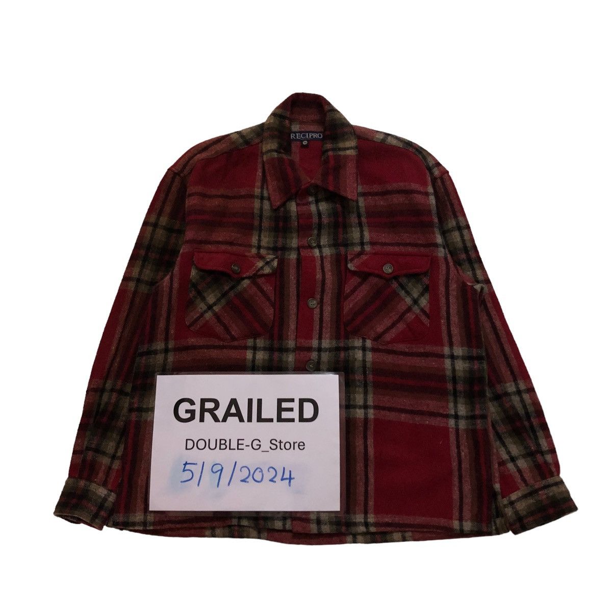 📌VINTAGE WOOL FLANNEL JACKET RECIPRO ISSEY MIYAKE