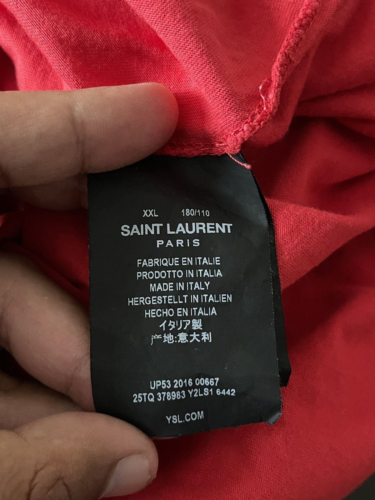 Saint Laurent Paris Saint Laurent Vampire Tee Size US XXL / EU 58 / 5 - 6 Thumbnail