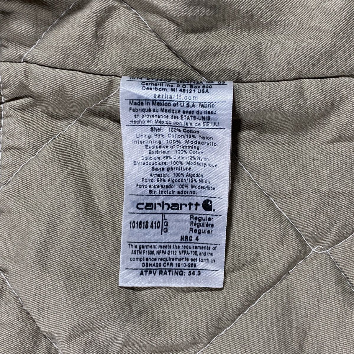 Carhartt × Vintage Vintage Carhartt Artic Jacket Flame Resistant Size US L / EU 52-54 / 3 - 4 Thumbnail
