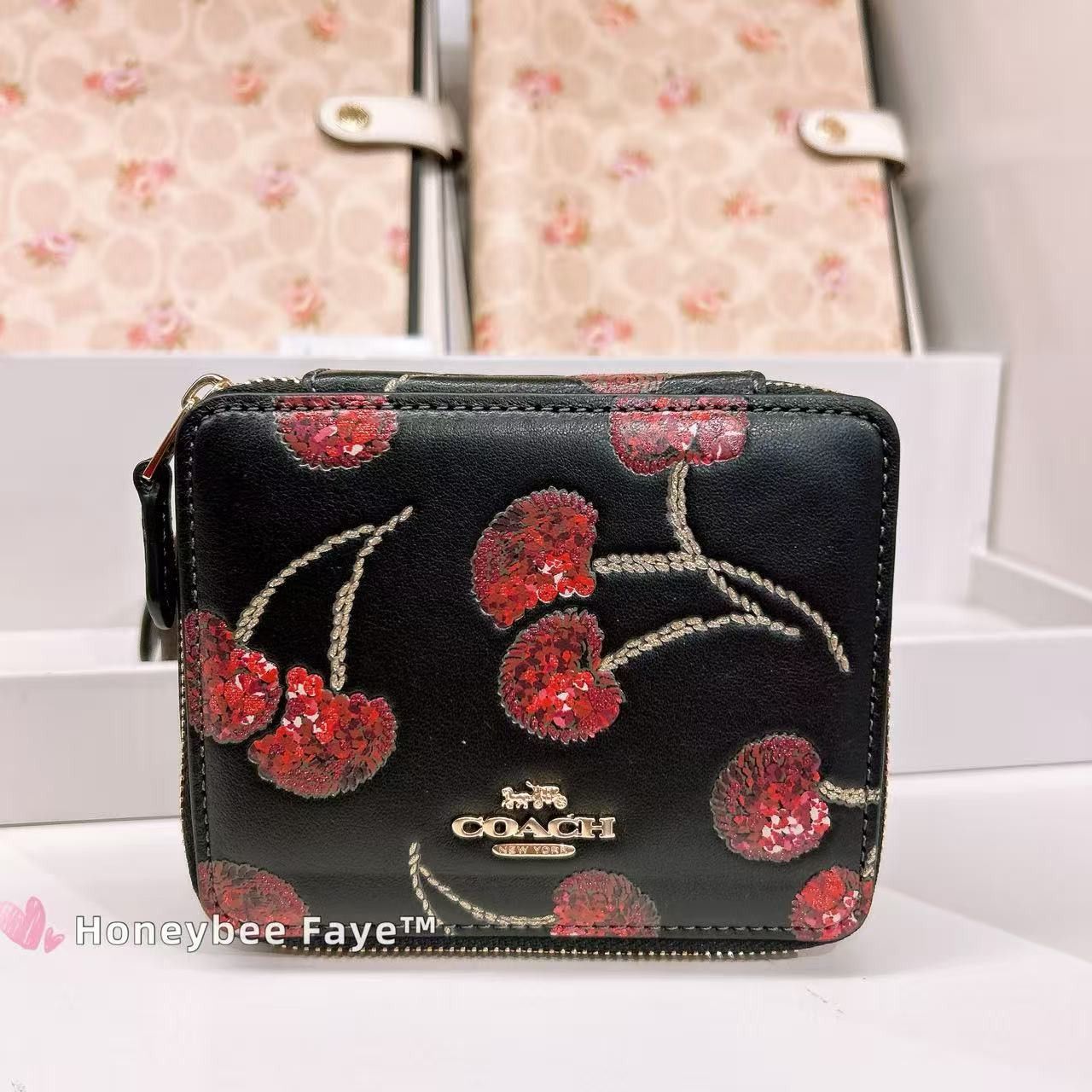 Coach Large Jewelry Box With Cherry Print CDD69 Size ONE SIZE - 2 Thumbnail