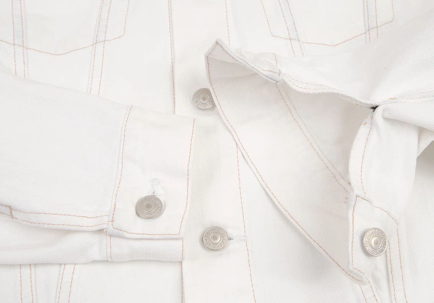 Junya Watanabe White 3rd Dyed Corsocomo Print Denim Jacket L Size US L / EU 52-54 / 3 - 14 Thumbnail