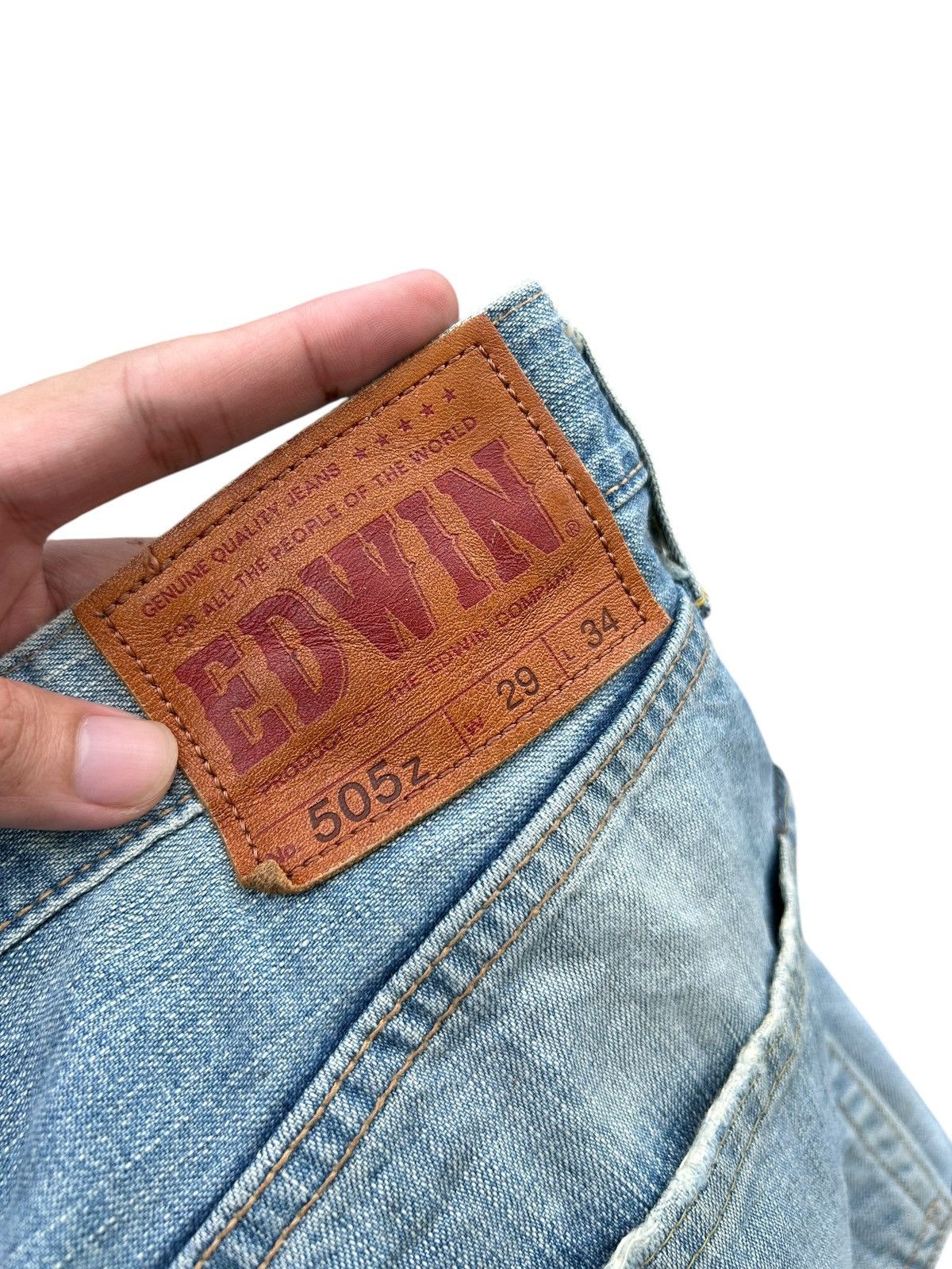 Japanese Brand × Kapital × Vintage Edwin Selvedge Distressed Denim Jeans Faded Size US 29 - 9 Thumbnail