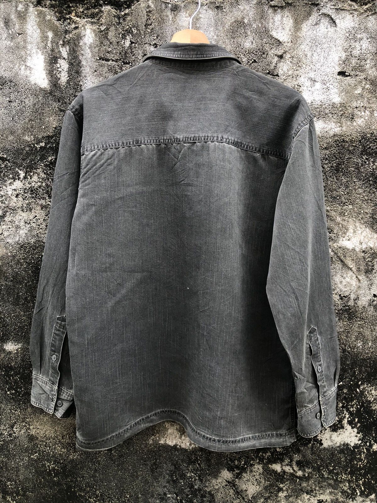 Japanese Brand × Y's × Yohji Yamamoto Vintage Y'saccs by Yohji Yamamoto Denim Button Shirt Size US M / EU 48-50 / 2 - 2 Thumbnail